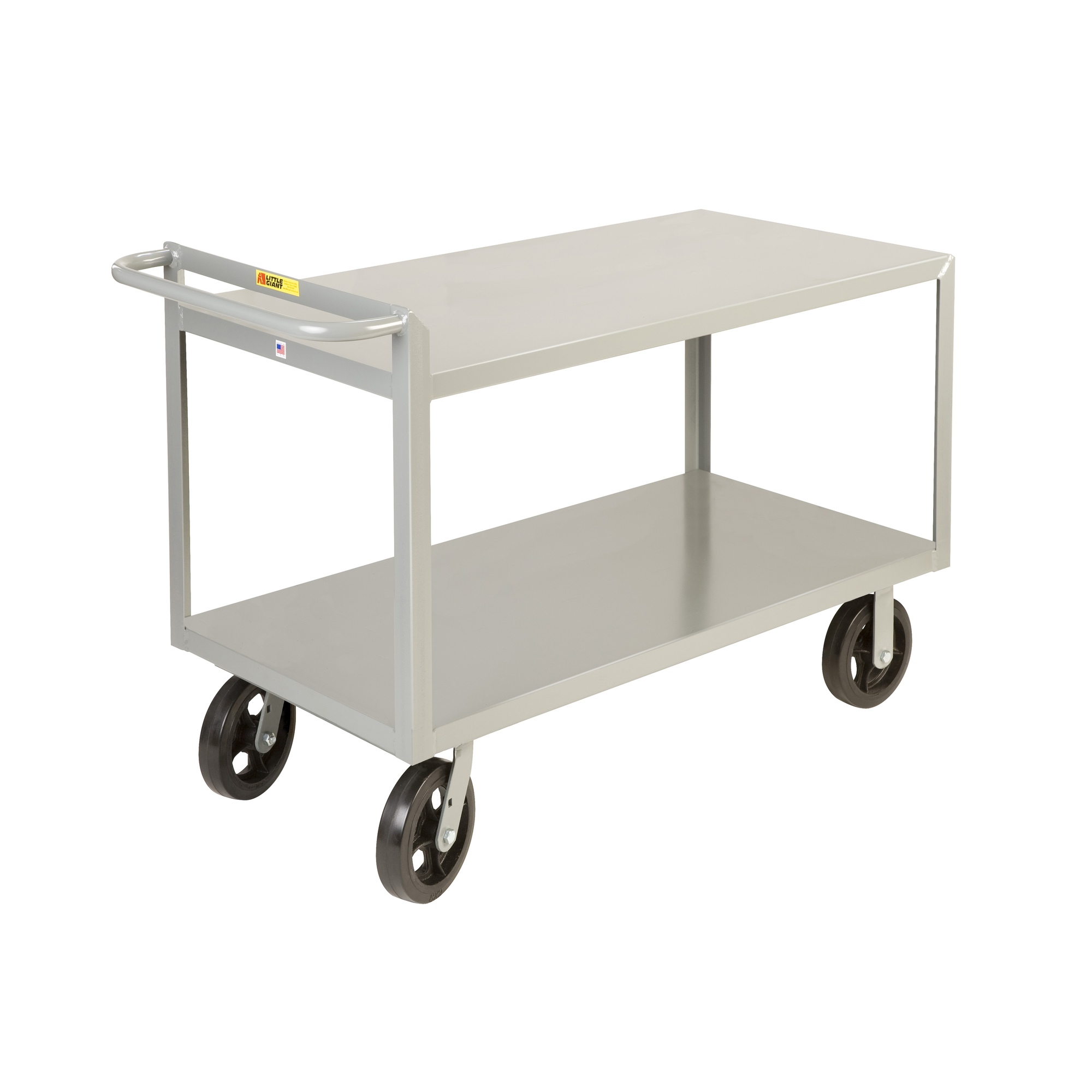 Luxor SC12-G 3 Shelf Gray Serving Cart