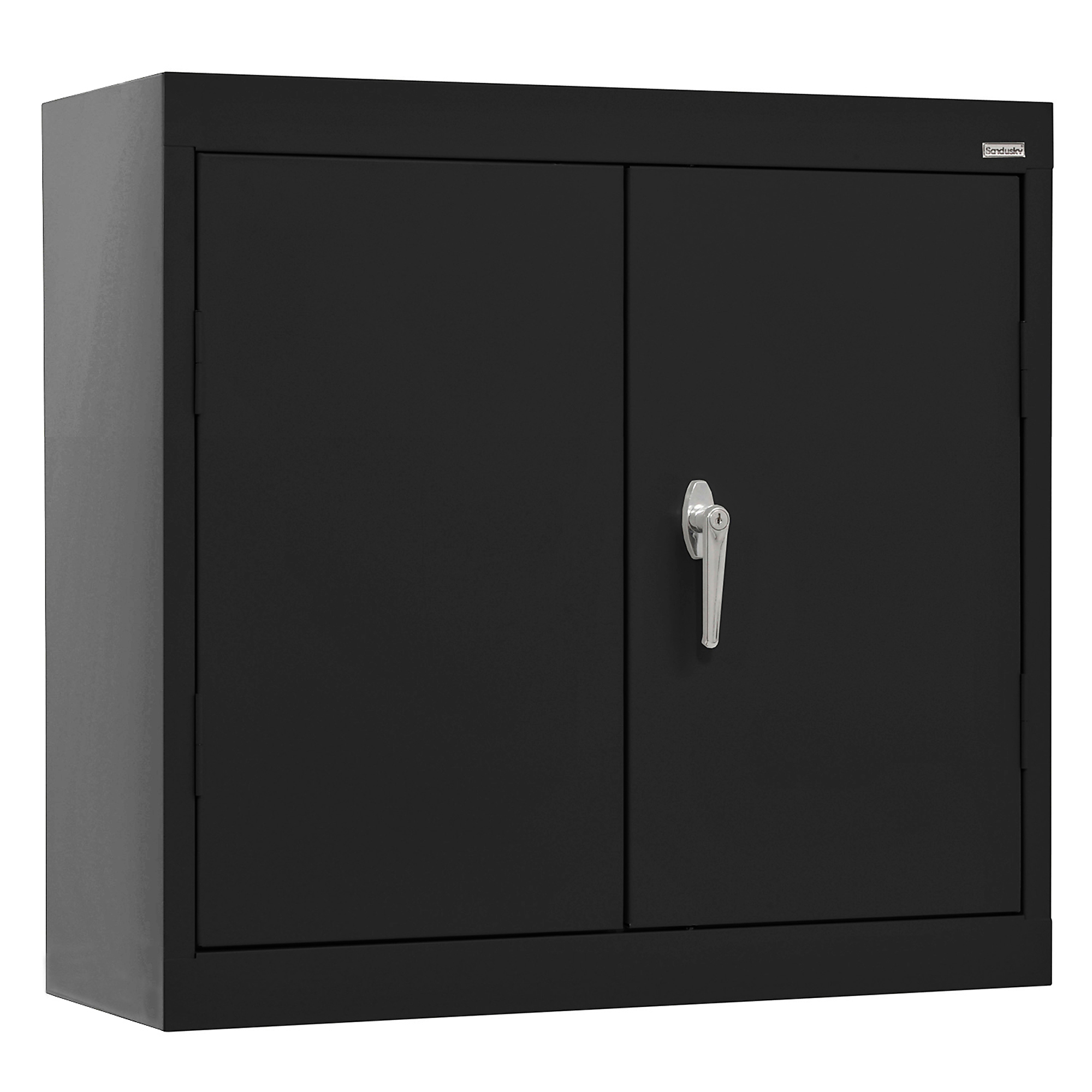 Sandusky Lee Welded Wall Cabinet - 30in. x 12in. x 26in., Locking Handle, Steel, Black, Model# WA11301226-09