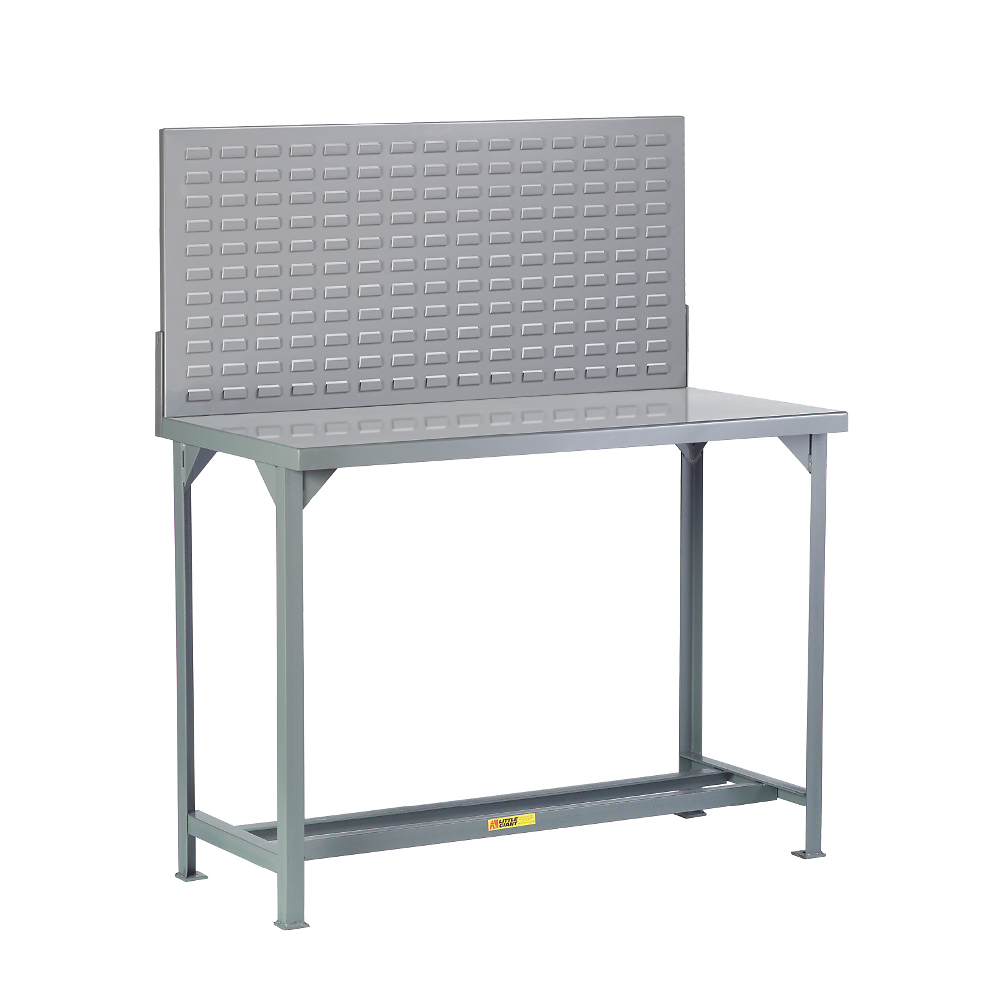 Little Giant Welded Workbench - 24in. x 60in., 4500-Lb. Capacity, Louvered Panel, 36in. Height, Model# WST1-2460-36-LP