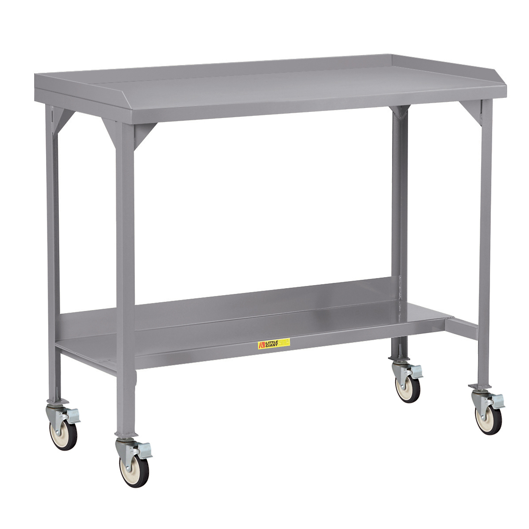 Little Giant Mobile Workbench - 36in. x 72in., 1000-Lb. Capacity, 36in. Height, 4 Swivel Casters, Model# WSL2-3672-4TL