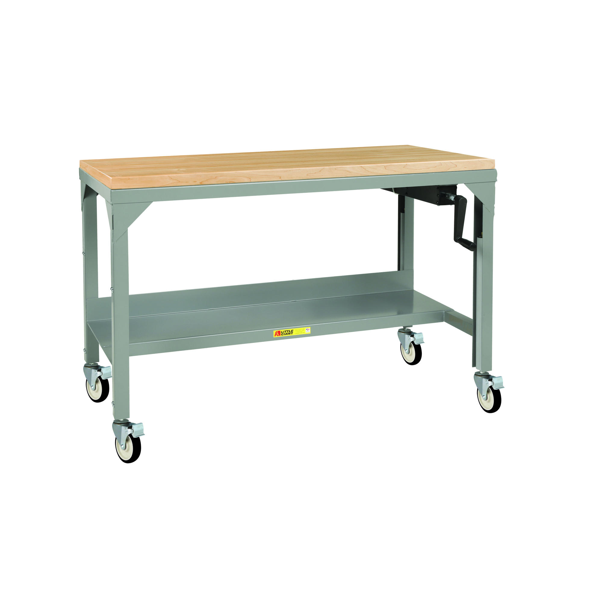 Little Giant, Adj Height Workbench, 24x48, 1000 lbs, Hand Crank, Width ...