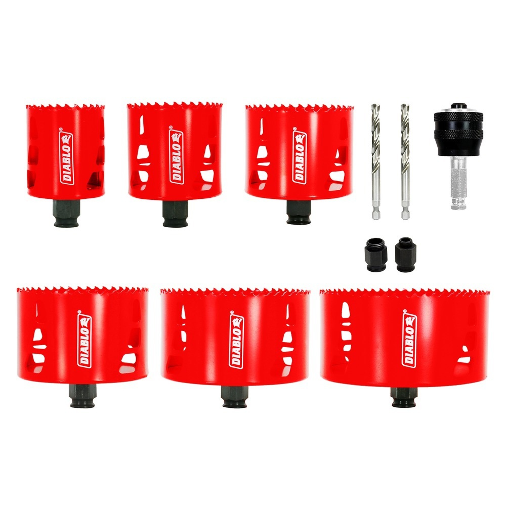 Diablo Tools, 11 pc MultiProject BiMetal Hole Saw Set, Included (qty