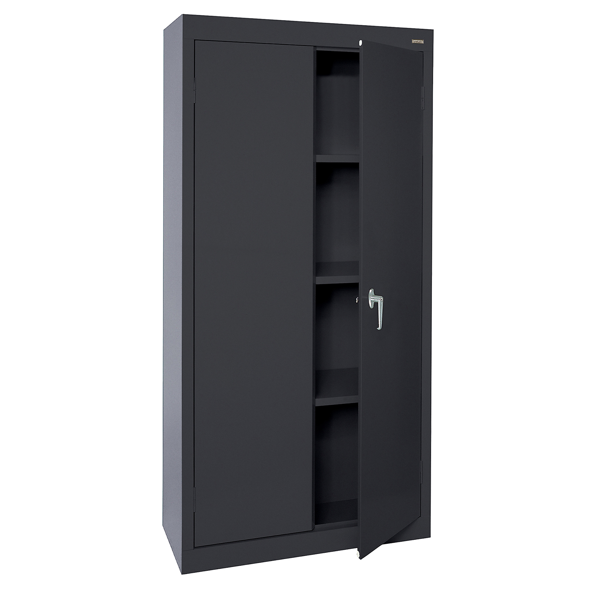 Sandusky Lee Value Line Steel Cabinet - 30in. x 18in. x 72in., Black, Lockable, Model# VF31301872-09