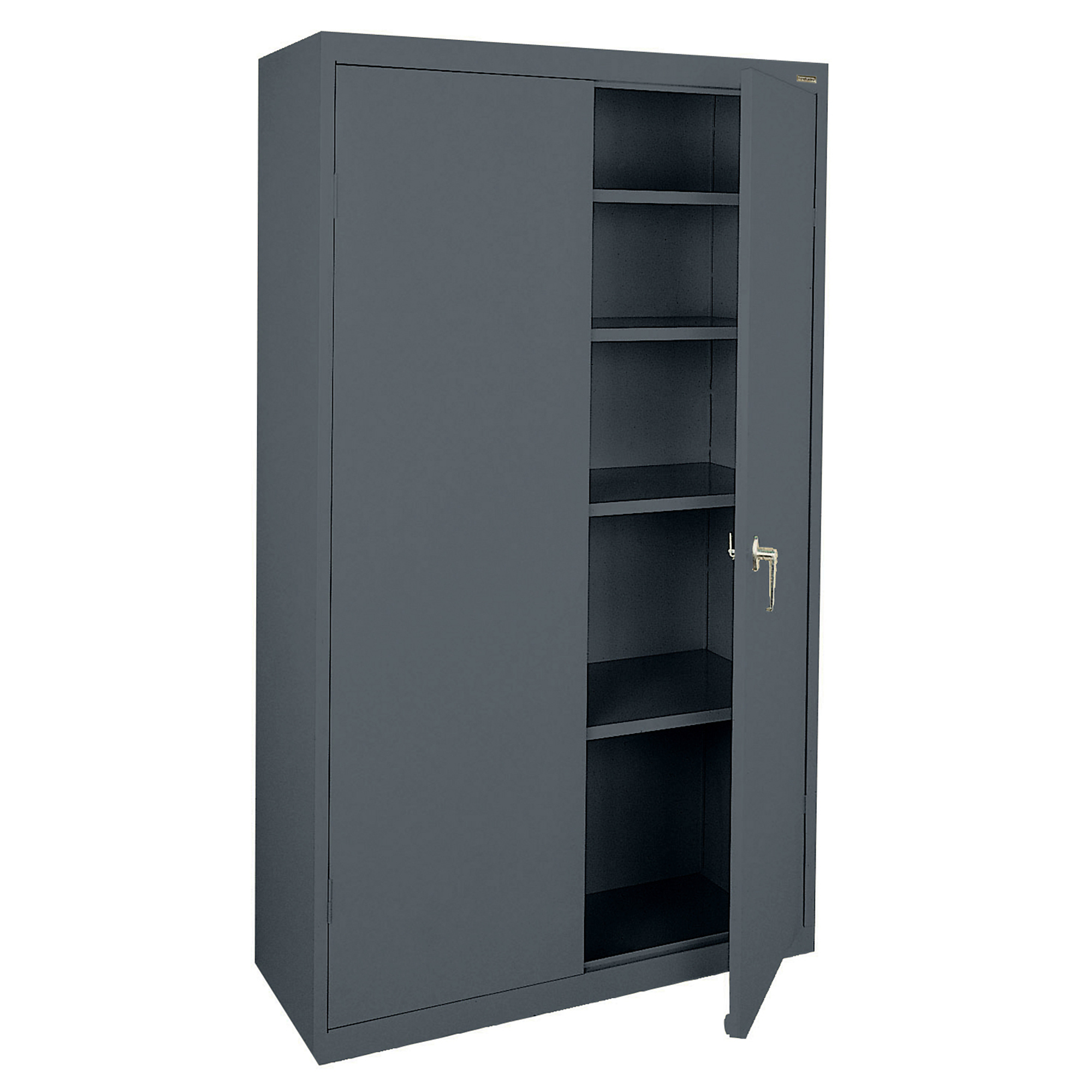 Sandusky Lee Value Line Cabinet - 36in. x 18in. x 72in., Charcoal, Locking Handle, Model# VF41361872-02