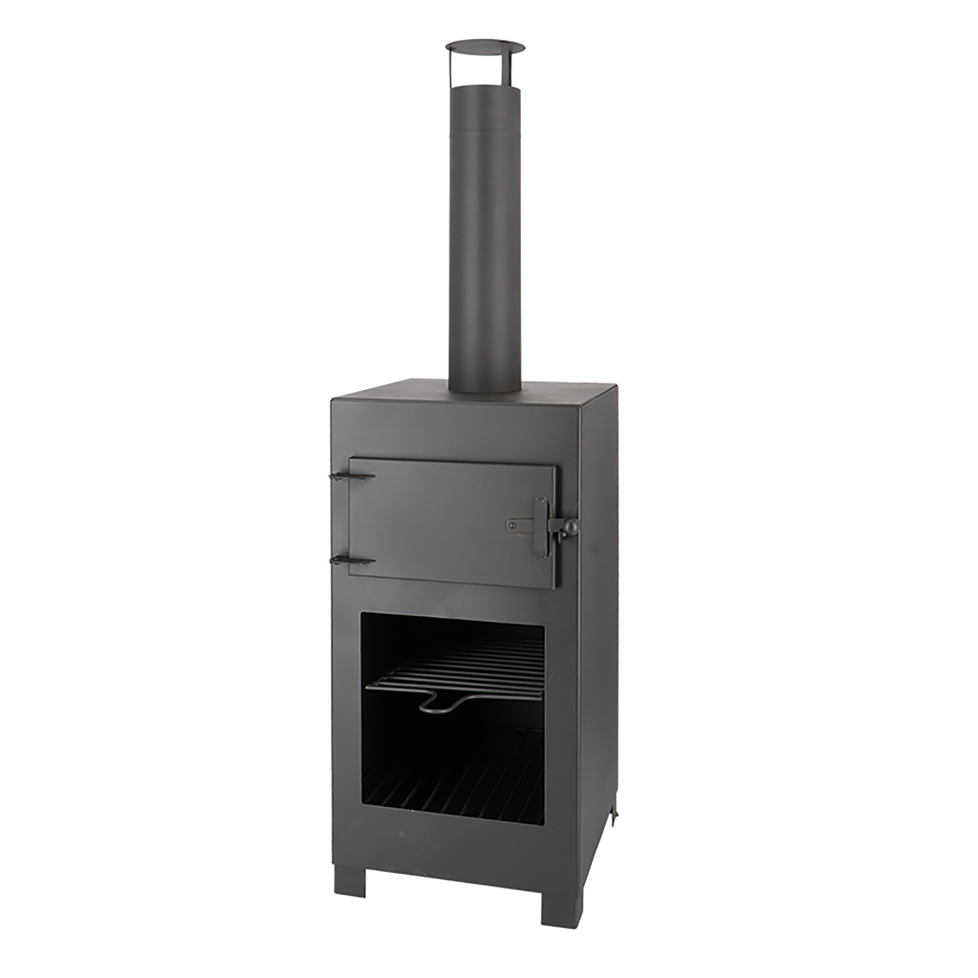 Esschert Design, Terrace Heater w/Pizza Over, Steel, Black - Medium, Model# FF516