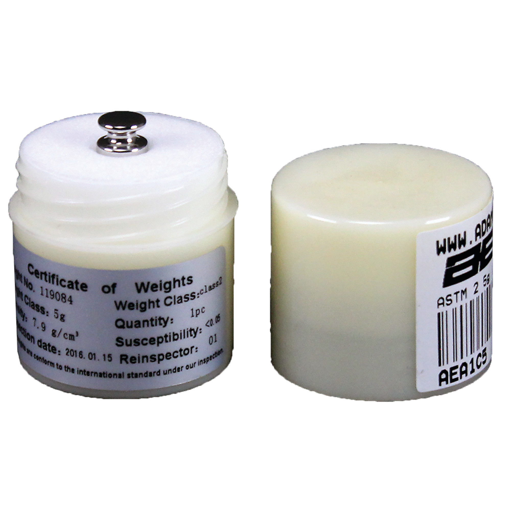 Adam Equipment, ASTM 1 5G Calibration Weight, Model# ASTM 1 - 5G