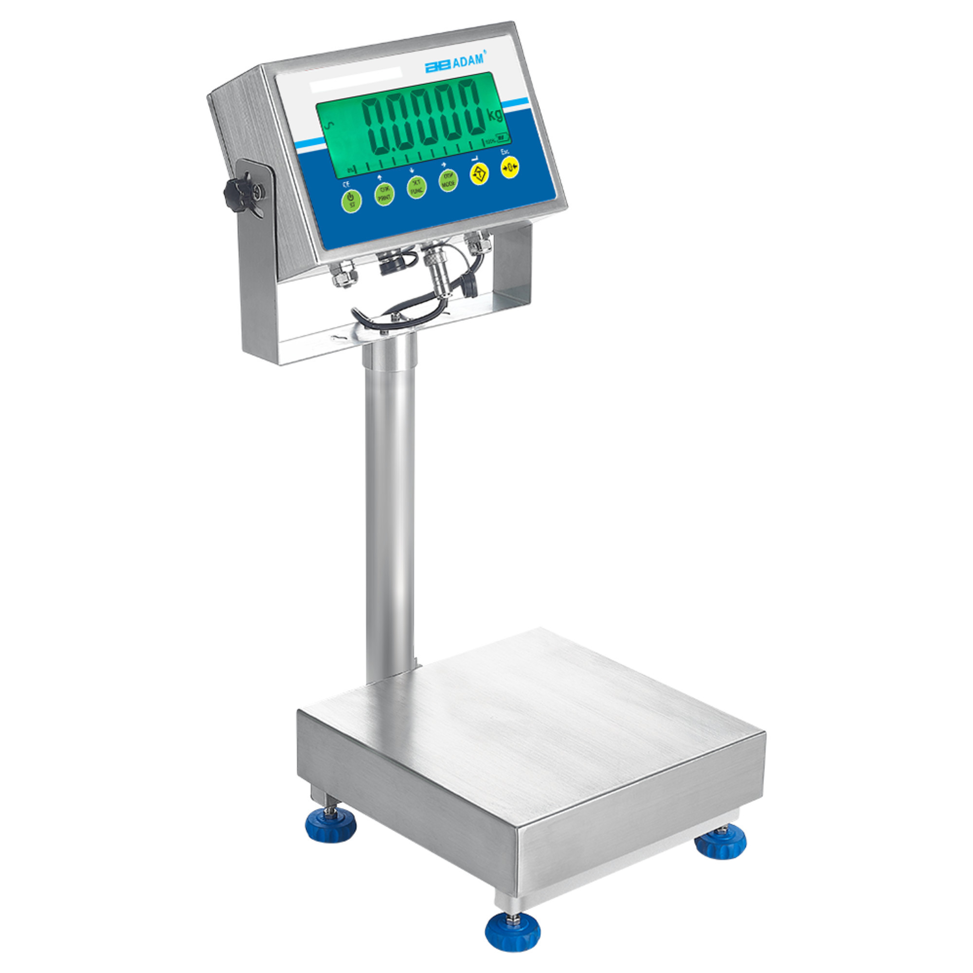 Adam Equipment, Gladiator Washdown Scale 16kg x 1g, Capacity 35 lb, Platform Length 9.8 in, Platform Width 9.8 in, Model# GGS 35A