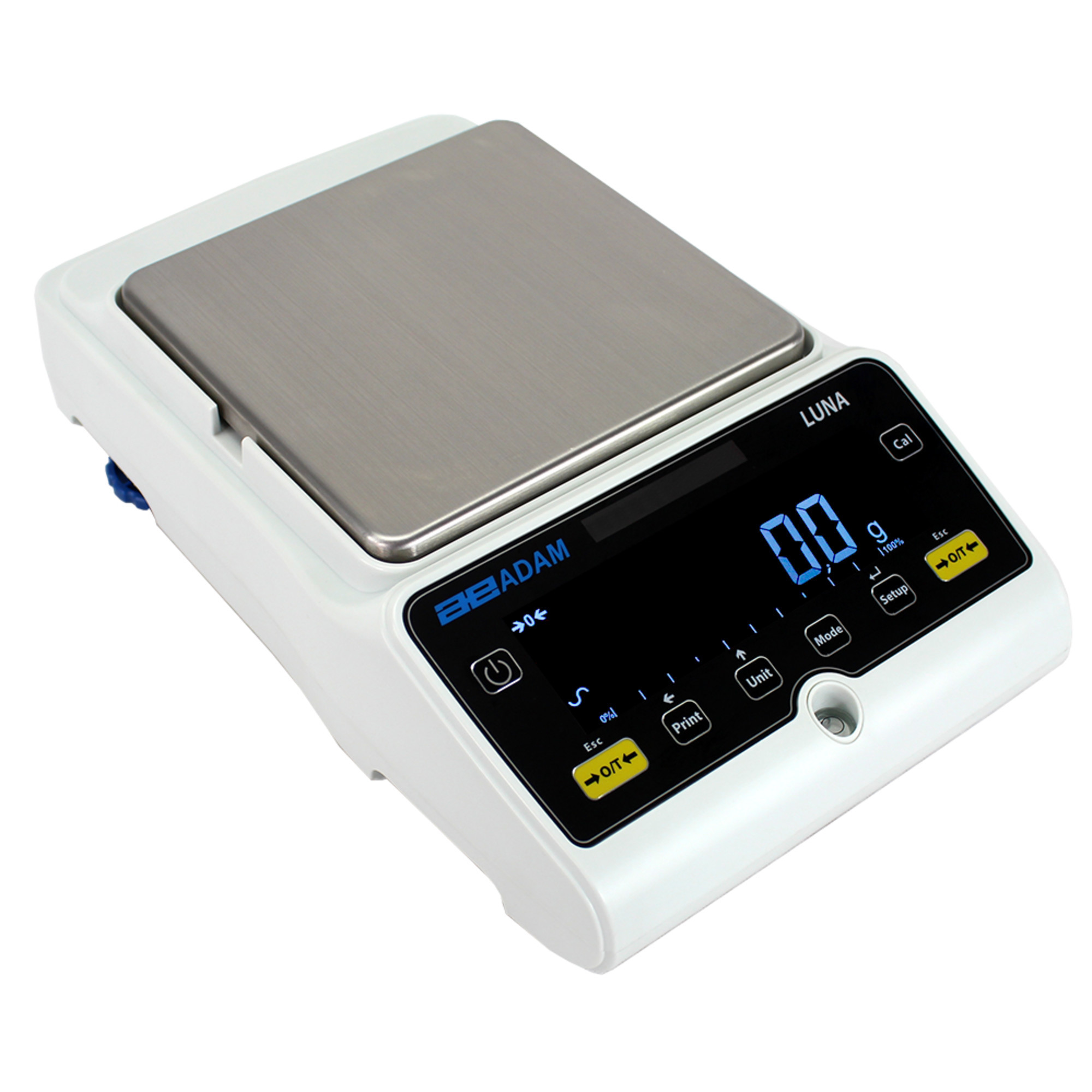 Adam Equipment, Luna Precision Balance 12,000g x 0.1g, Platform Length 7.3 in, Platform Width 7.3 in, Model# LBB 12001E