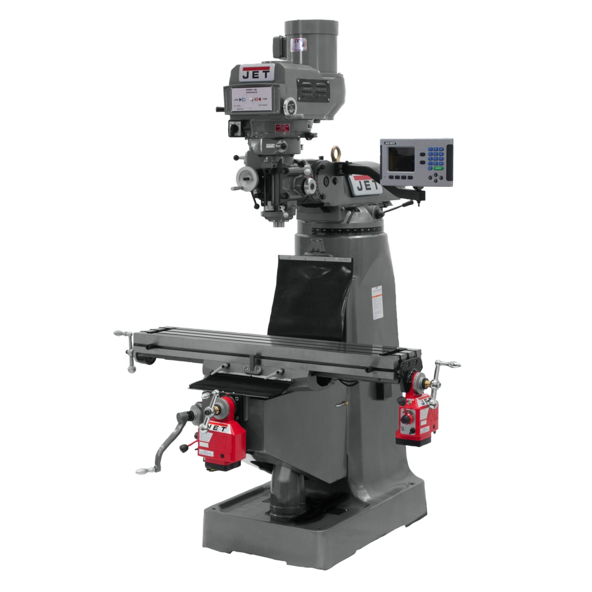 JET, Milling Machine, Horsepower 3 HP, Volts Multi, Model# JTM-4VS ...