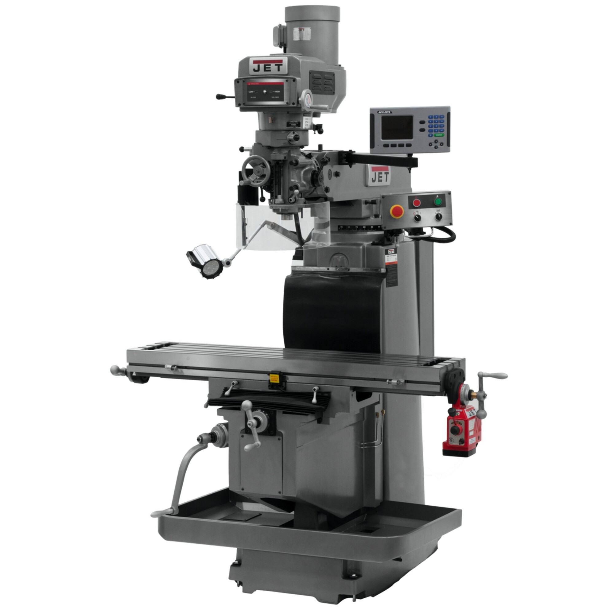 JET, Milling Machine, Horsepower 5 HP, Volts Multi, Model# JTM-1254RVS ...