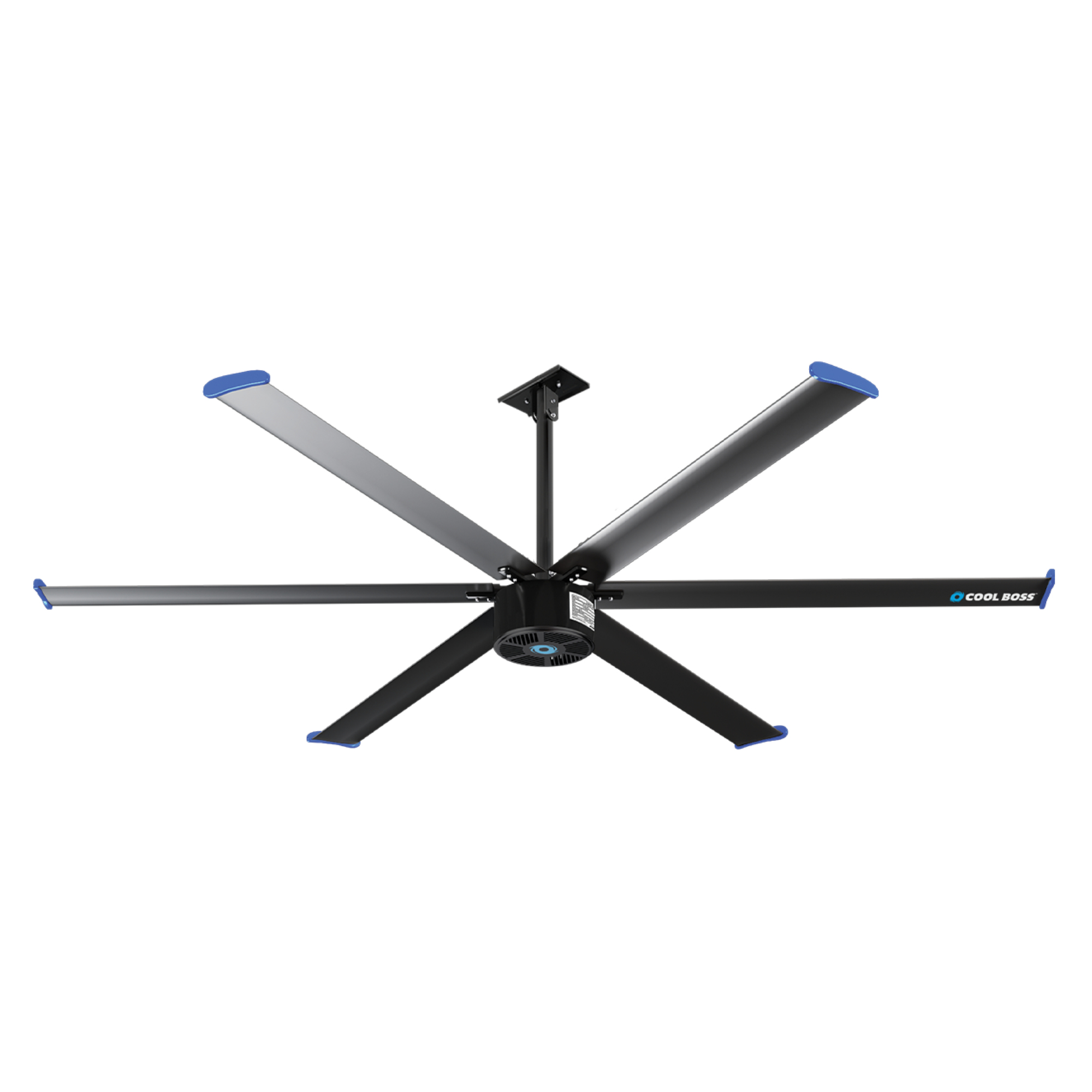 Cool Boss, Industrial Overhead Fans, Fan Diameter 138 in, Fan Blade Span 60+, Air Delivery 148000 cfm, Model# CB-11HVLS