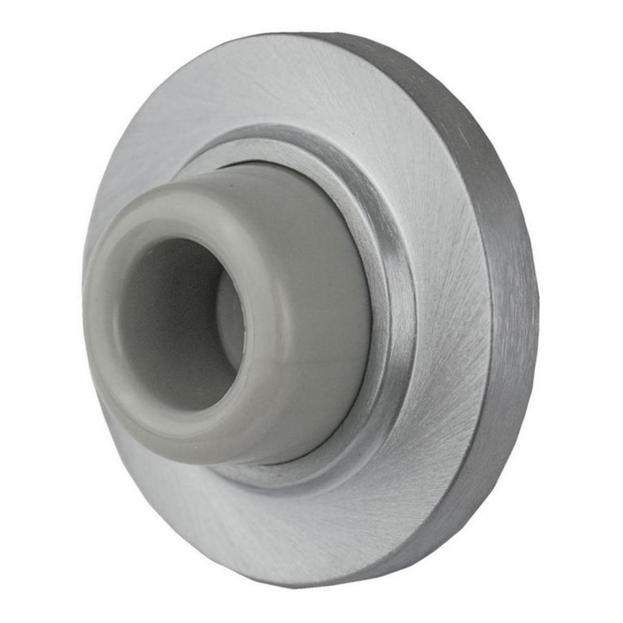 Trans-Atlantic, Brushed Chrome Concave Wall Mounted Door Stop, #GH-DS401-US26D