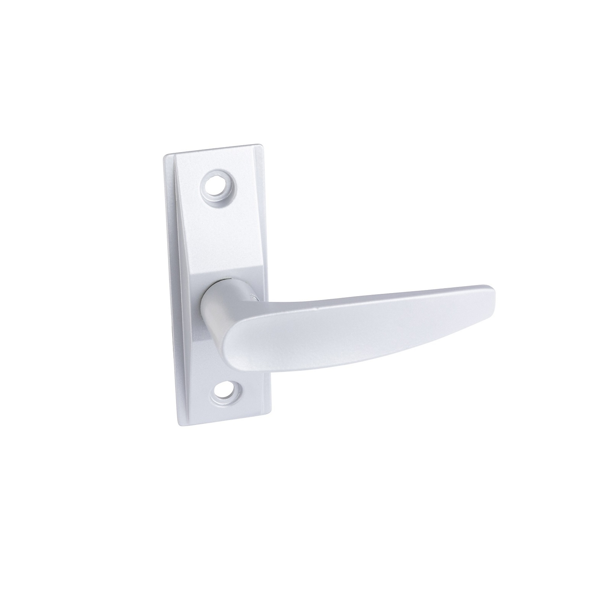 Global Door Controls Aluminum Storefront Door Lever Handle — Reversible Handing, Compatible with TH1103/TH1104, Model# TH1100-LH1-AL