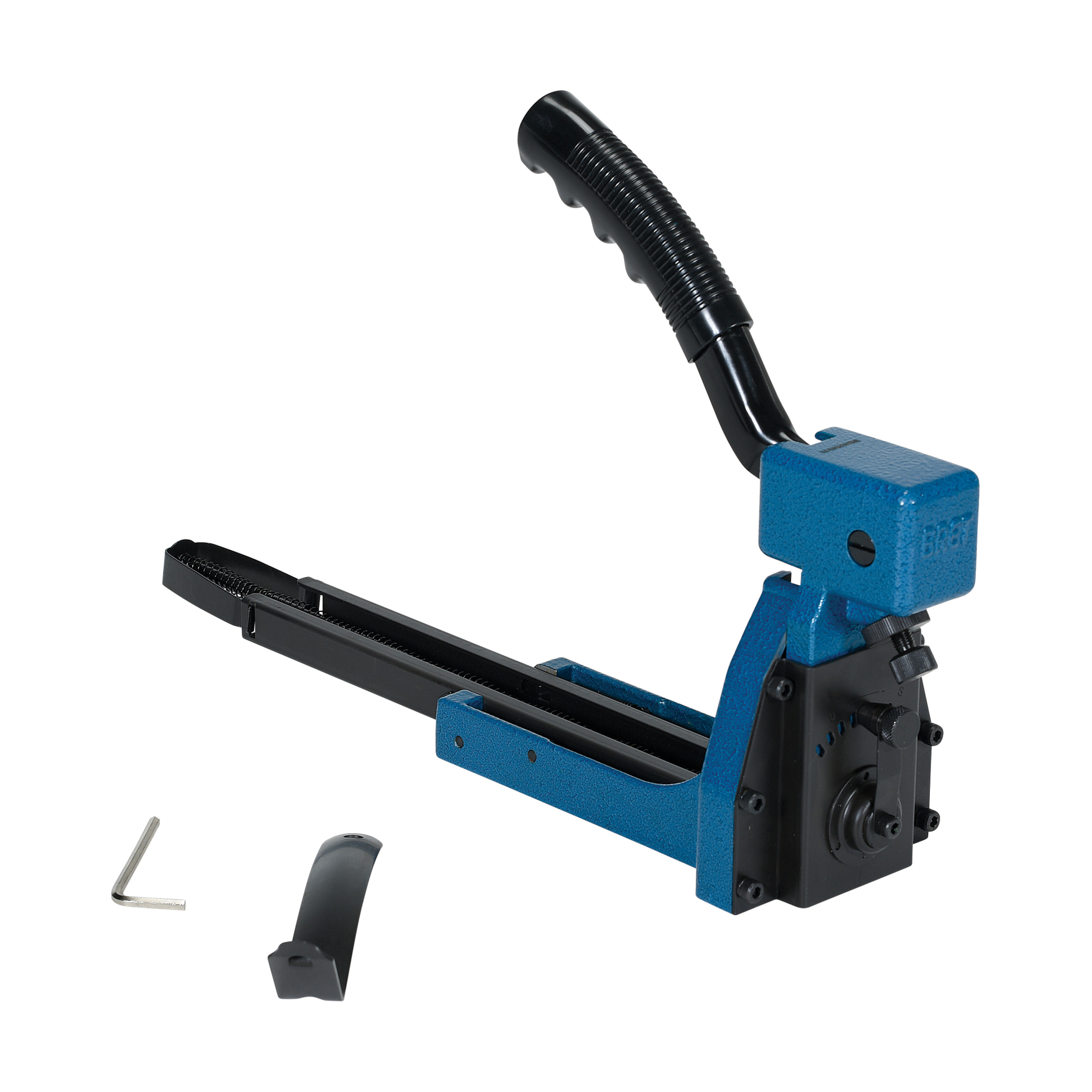 Vestil Steel Manual Box Stapler - 5/8in., Adjustable Clamping Force and Depth, Model# STAPLE-58