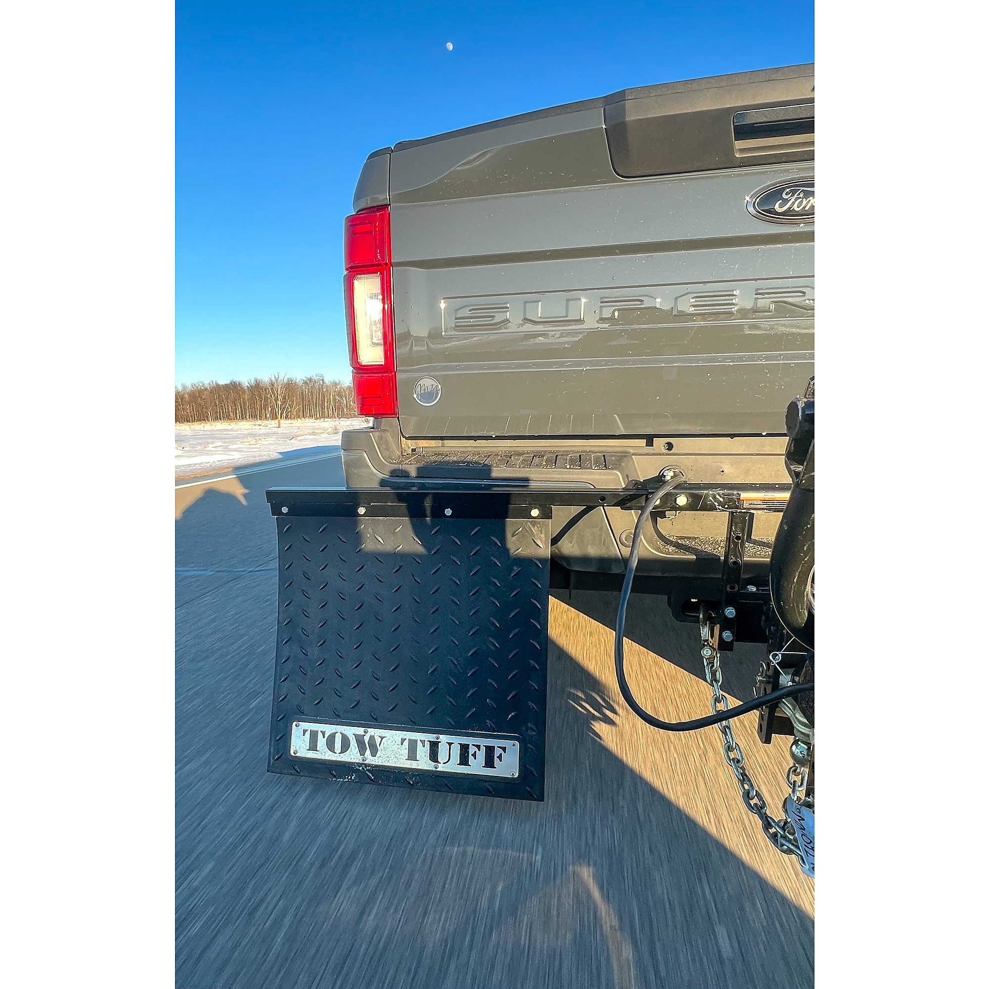 Tow Tuff, UniversalMounts Mud Flaps for Towing, Material Steel/Rubber