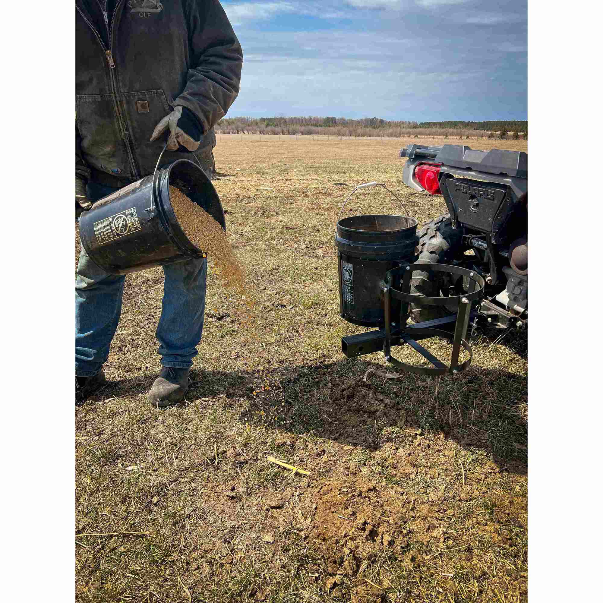 Outdoor Tuff, ATV Pail Carrier, Capacity 150 lb, Model OTF02RMPH