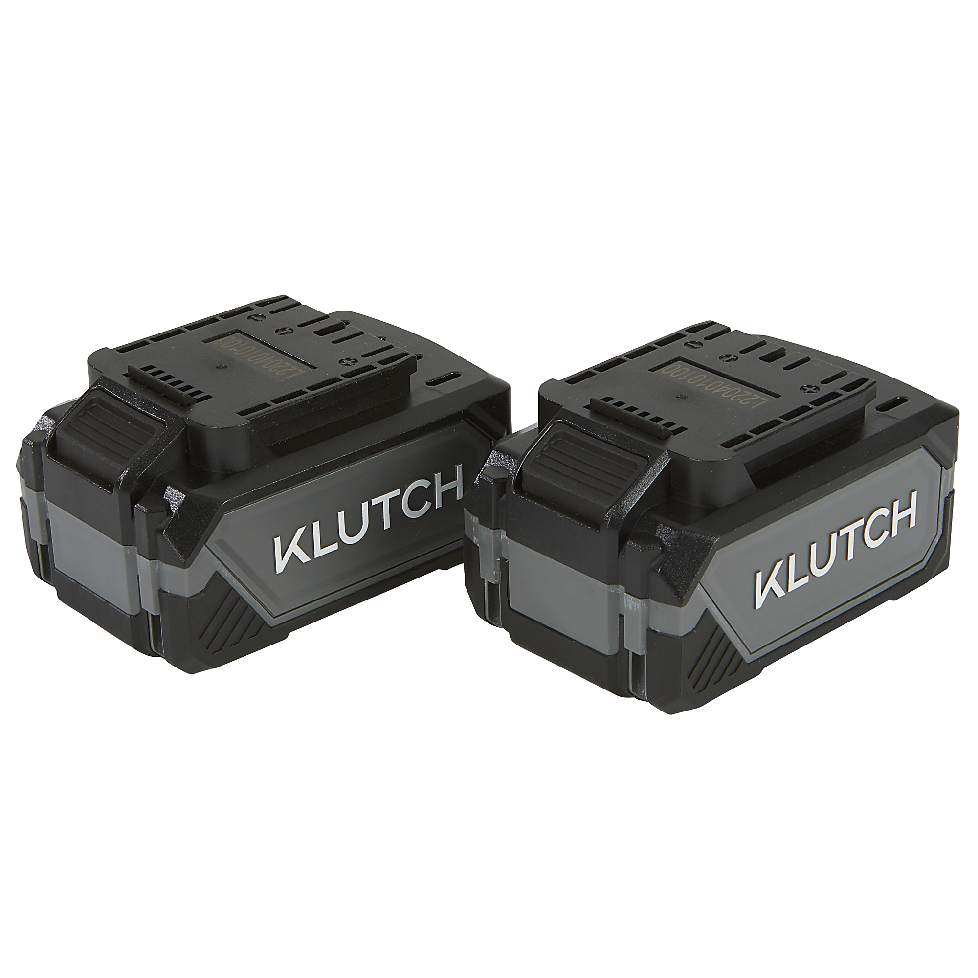 Klutch KLiQ 20V, 4.0Ah Lithium-Ion Battery Packs, 2-Pack, Replacement Battery Set