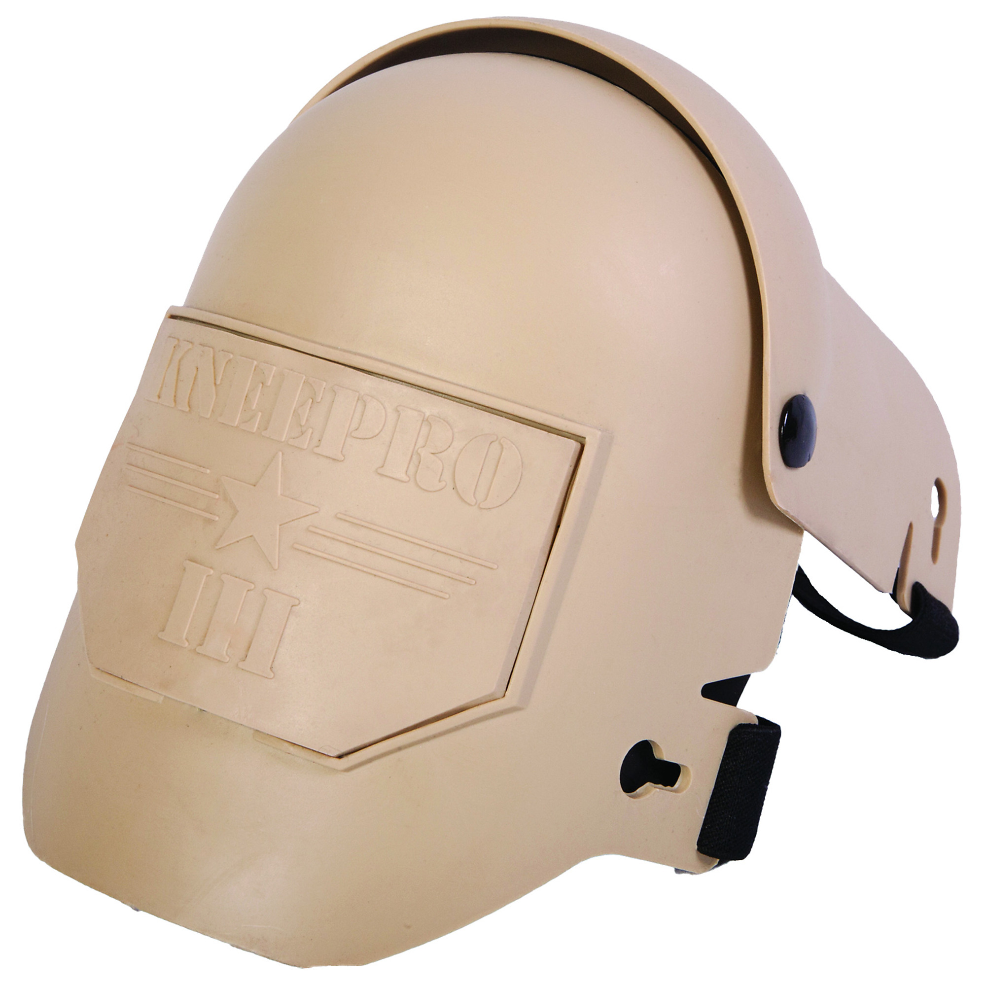 Sellstrom KneePro Ultra Flex III Knee Pads - Hinged Design, Hard Plastic Shell, Extra-Wide Straps, Tan, Model# S96113