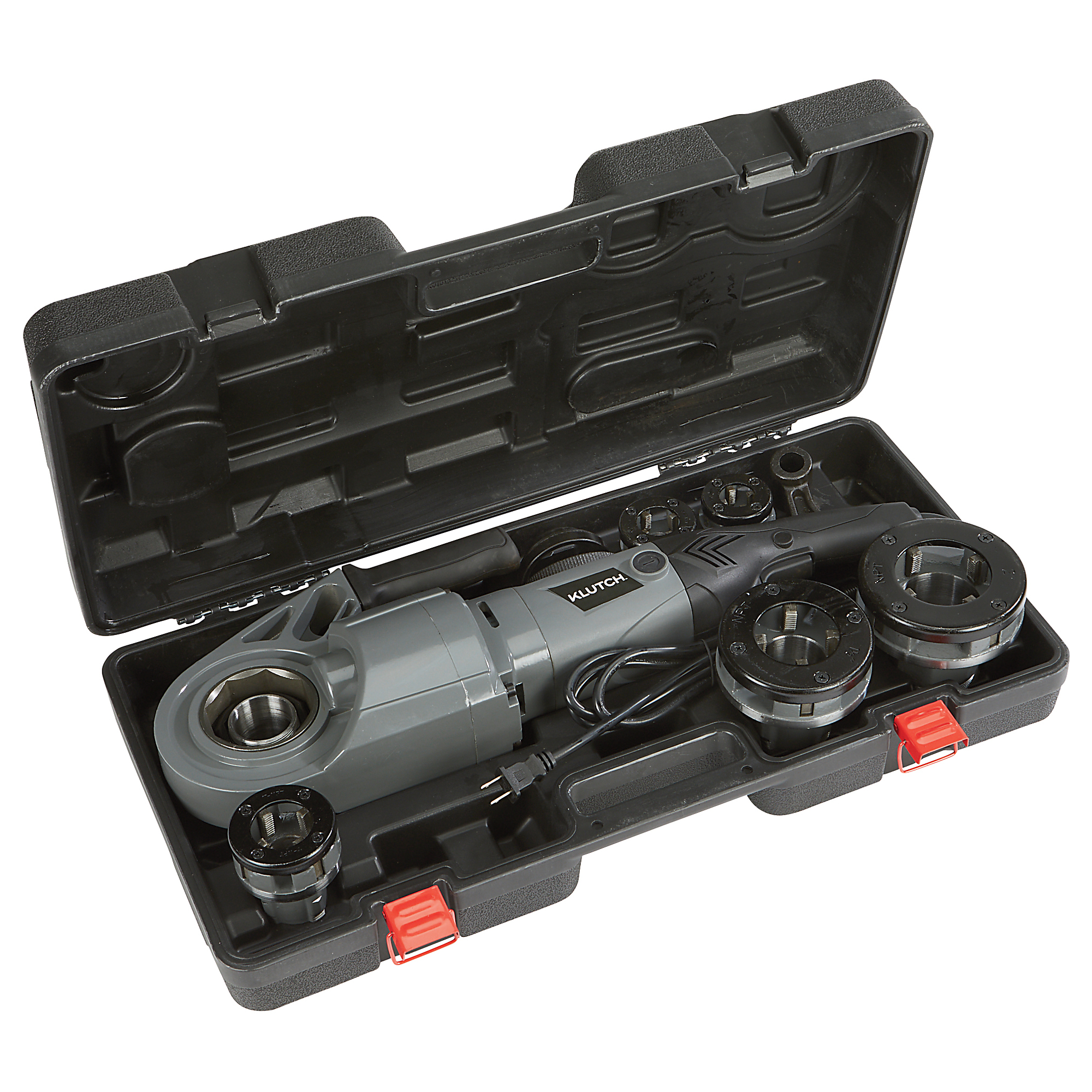 Klutch 2in. Electric Pipe Threader, Portable, 28 RPM, 10 Amps, Includes