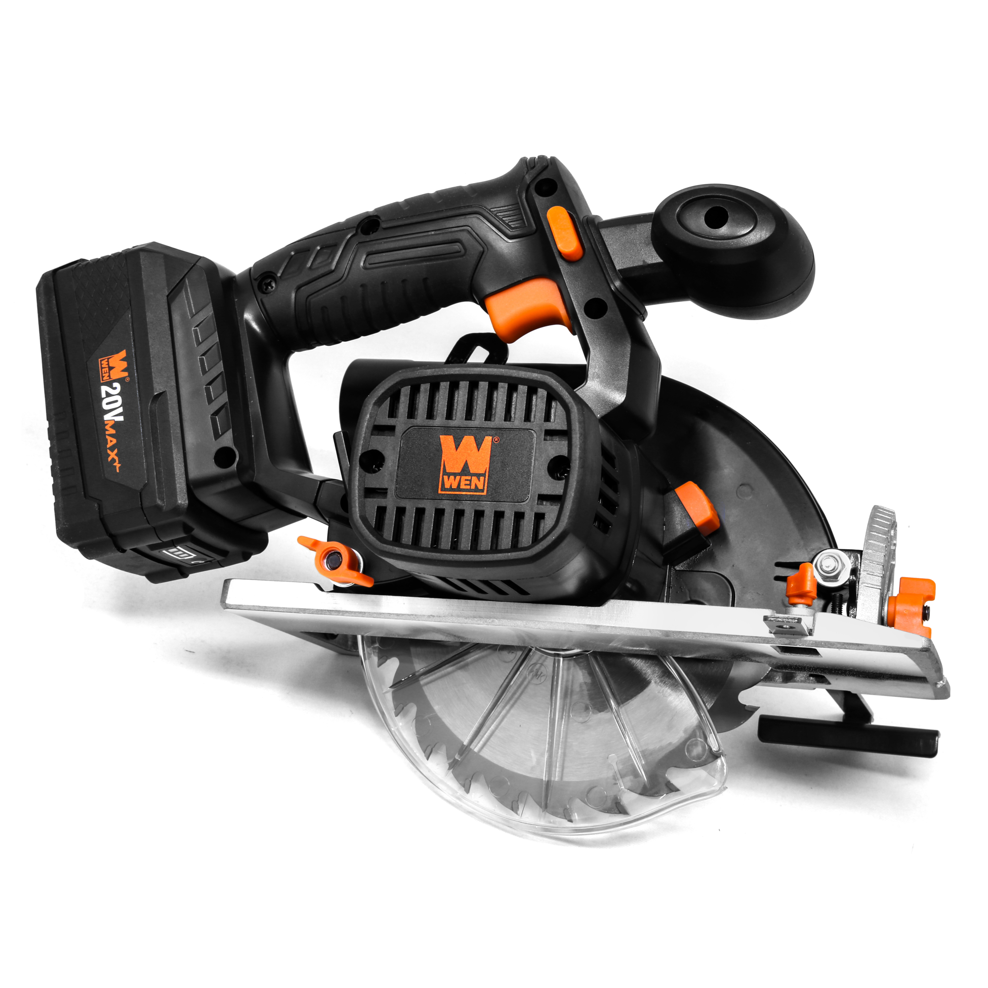 WEN, 20V Max 6.5in. Cordless Circular Saw,Battery/Charger, Blade