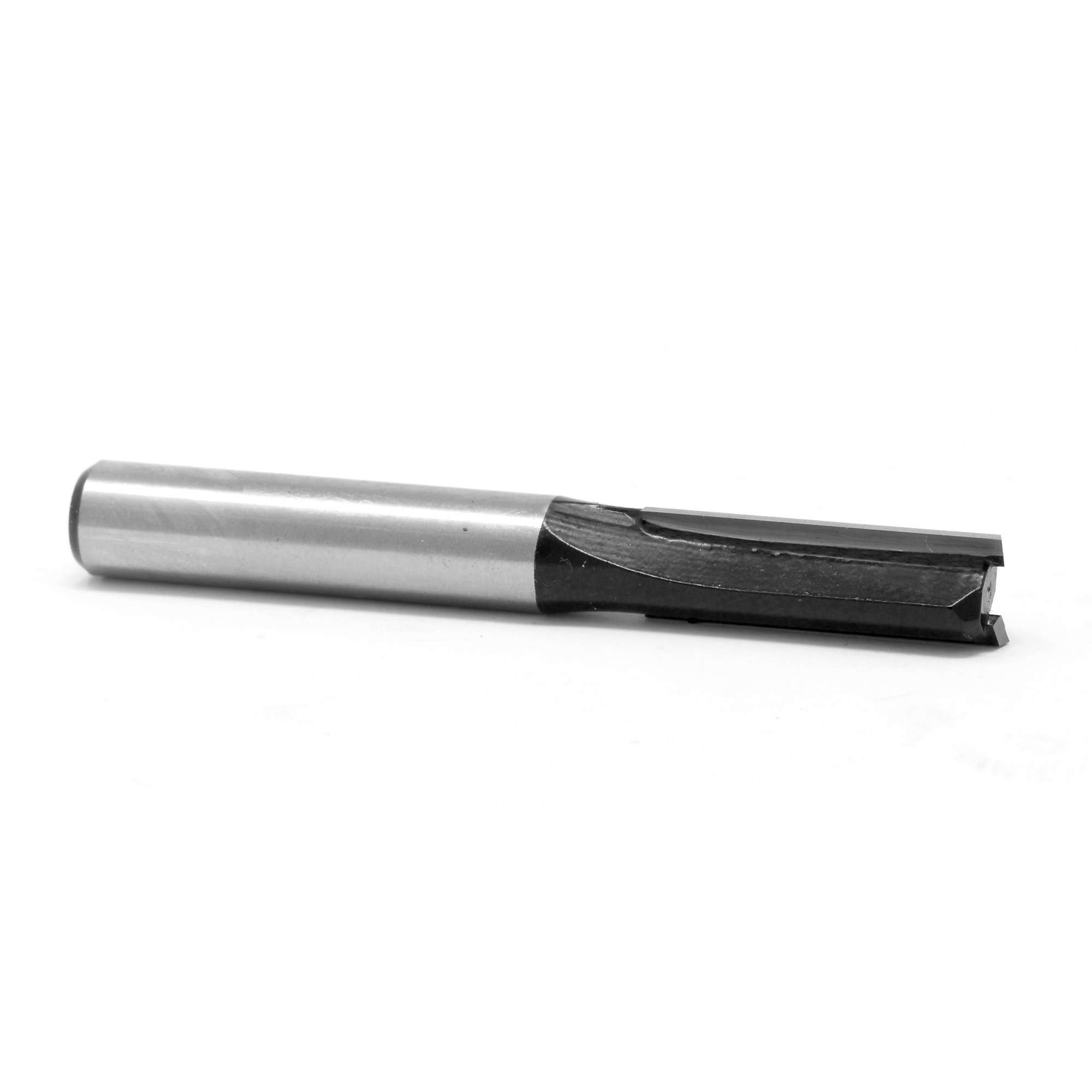 WEN 2-Flute Carbide-Tipped Router Bit - 1/4in. Straight, 1/4in. Shank, Model# RB101FF