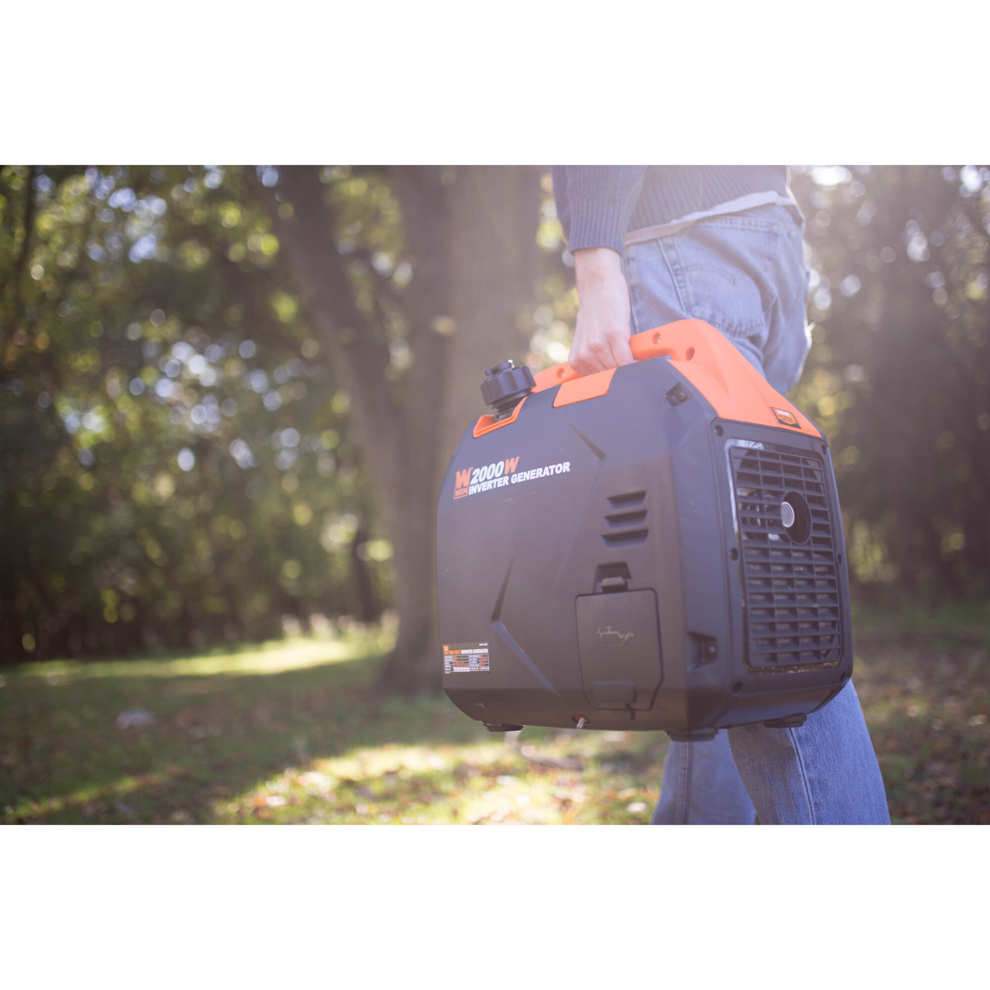 WEN, 2000W Inverter Generator with Fuel Shut Off, Surge Watts 2000