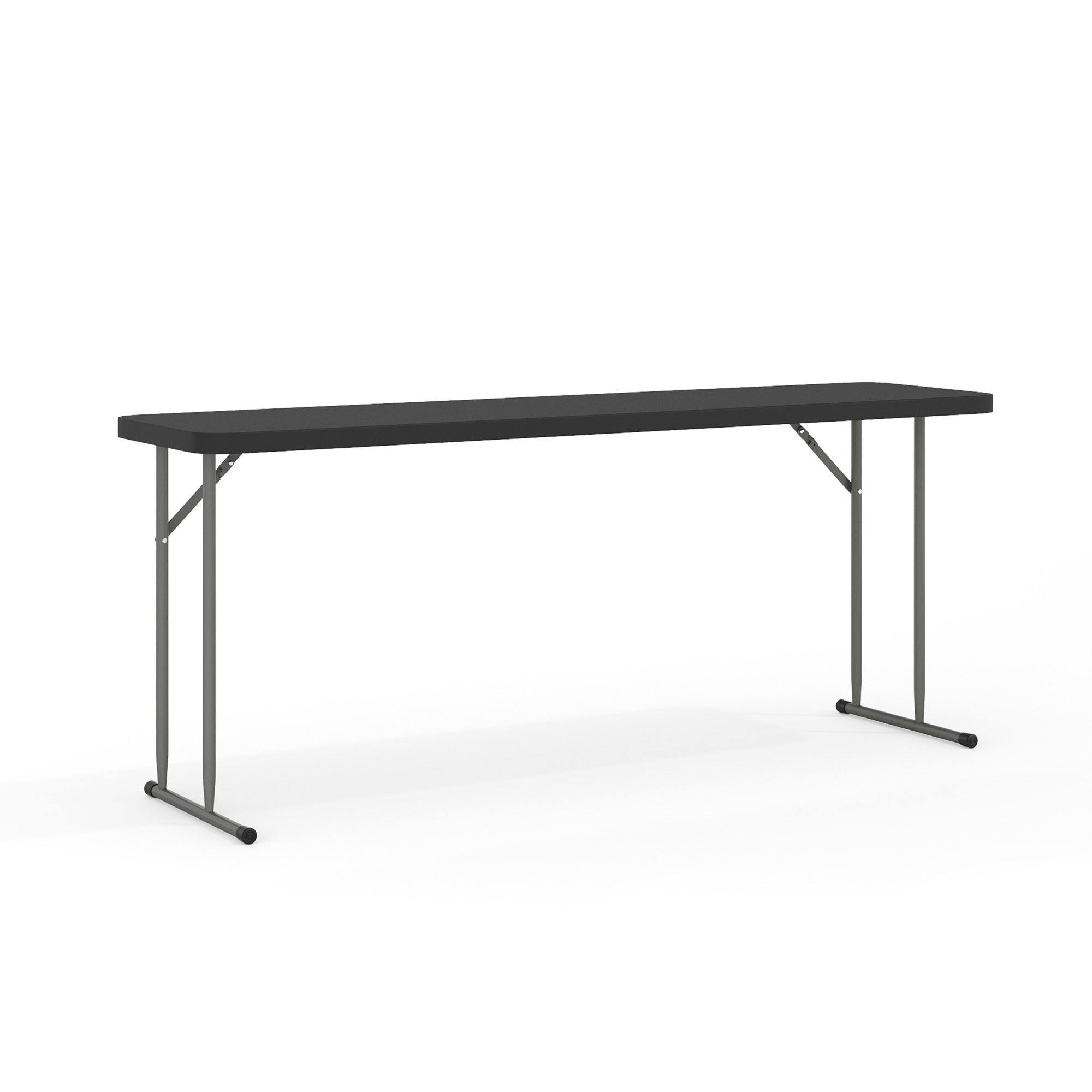 Flash Furniture, 6ft. Black Plastic Folding Training Table, Height 29 in, Width 18 in, Length 70.8 in, Model# RB1872BK
