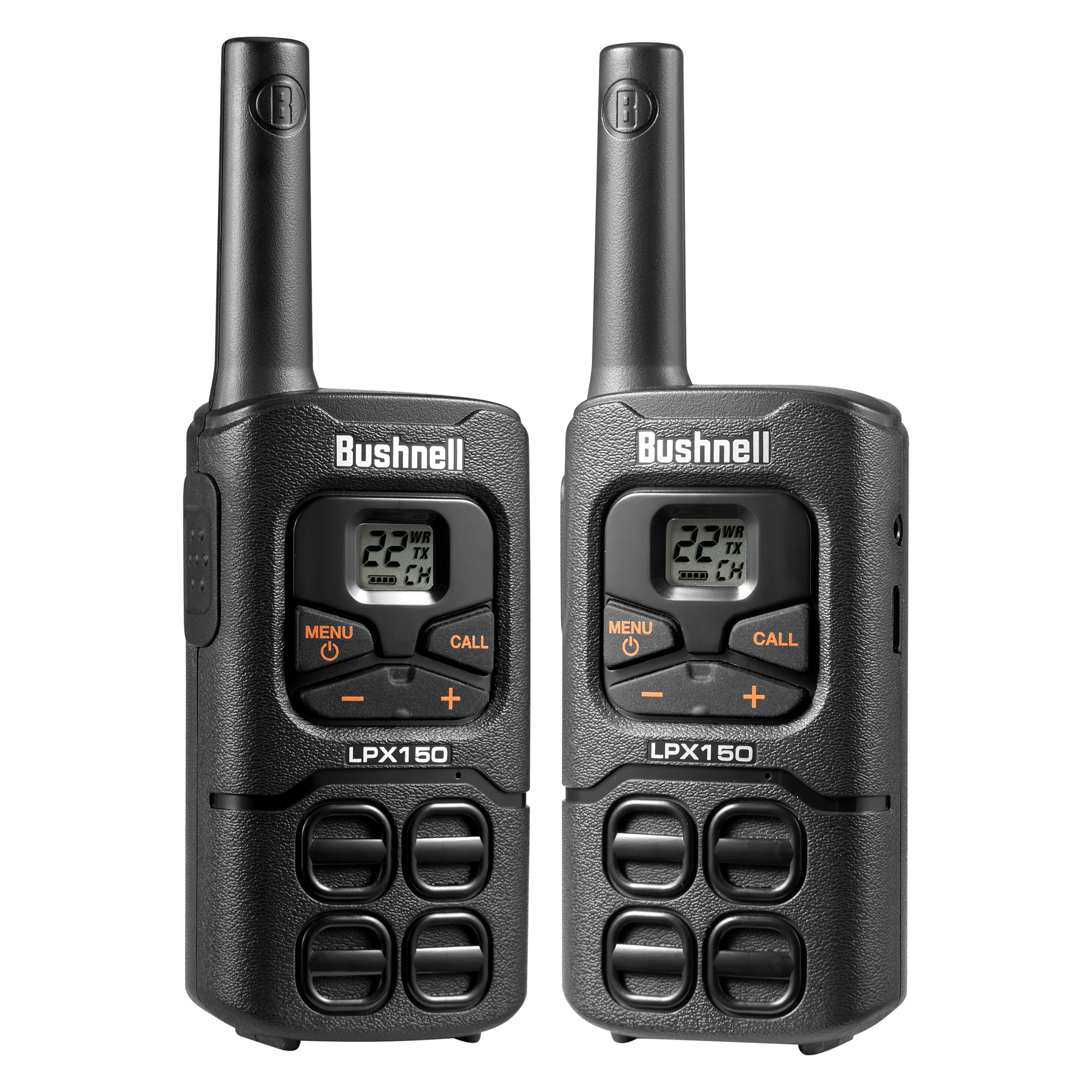 Bushnell, Compact 22-Ch FRS Walkie Talkie Pair, Range 20 mile, Channel ...