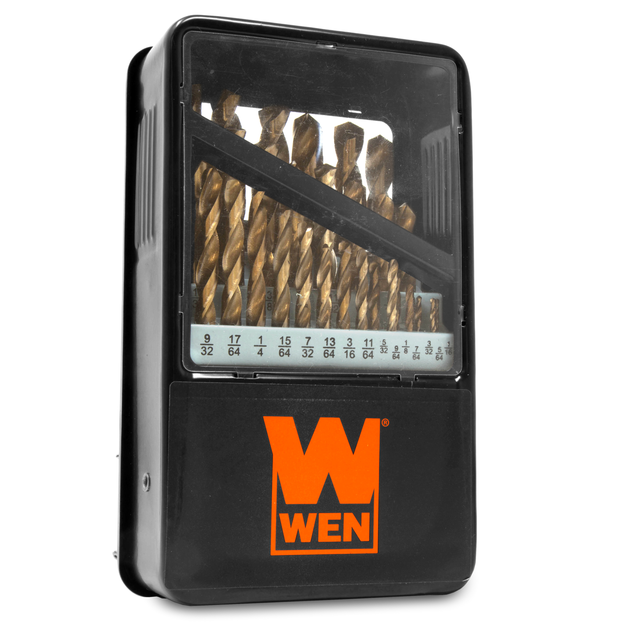 WEN 29-Piece Gold Oxide HSS Drill Bit Set - 1/16in. to 1/2in., 135-Degree Split Point, Model# DB291A