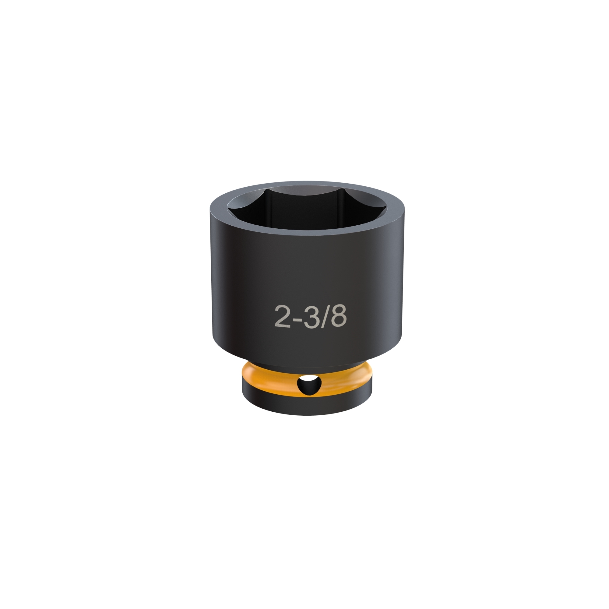 Klutch 1in.-Drive 6-Point Chrome Molybdenum Jumbo Socket, 2-3/8in