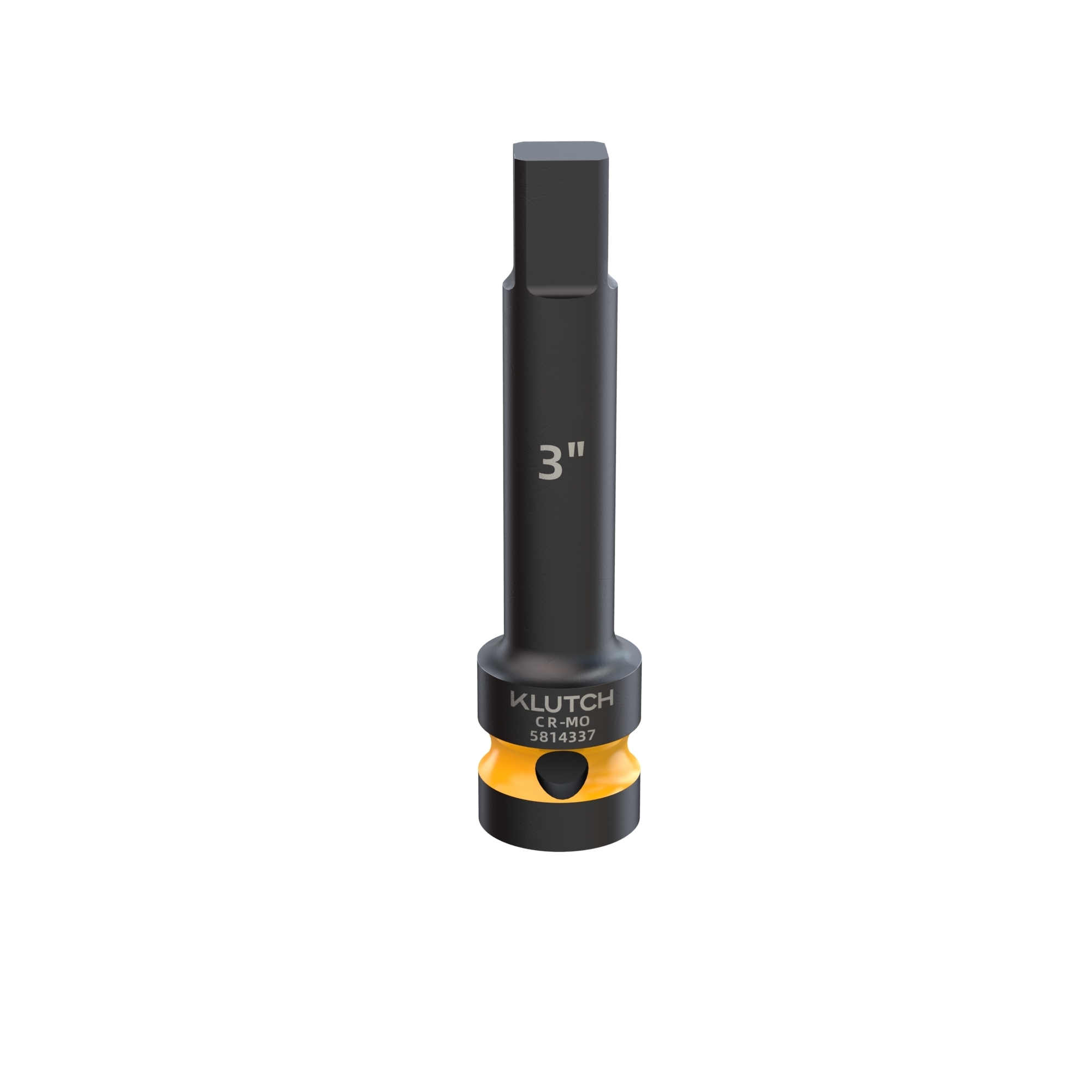 Klutch 3in. Impact Extension, 3/8in. Drive, SAE