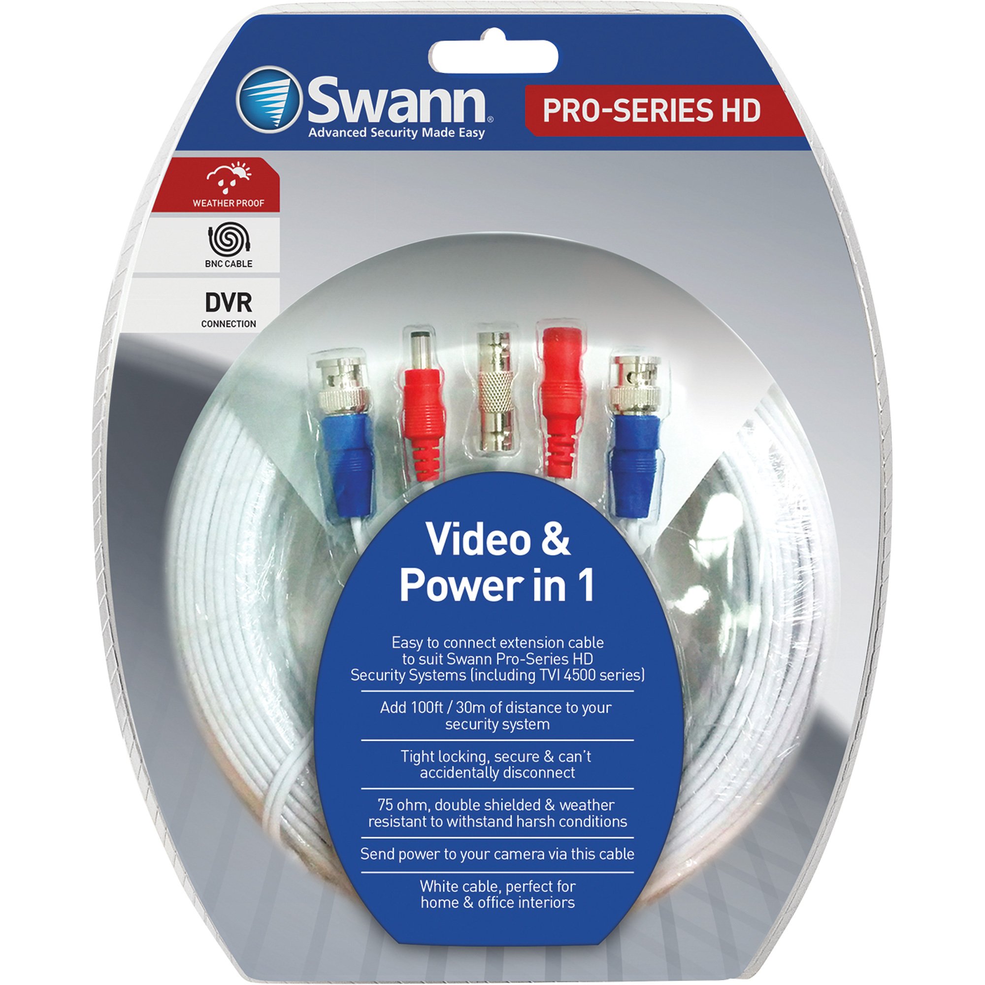 swann security camera cable length