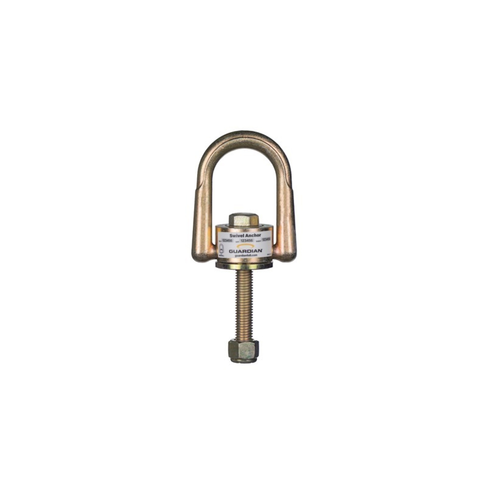 Guardian Fall Protection Swivel Anchor — 360-Degree Mobility, Full-Size D-Ring, Model# 10011