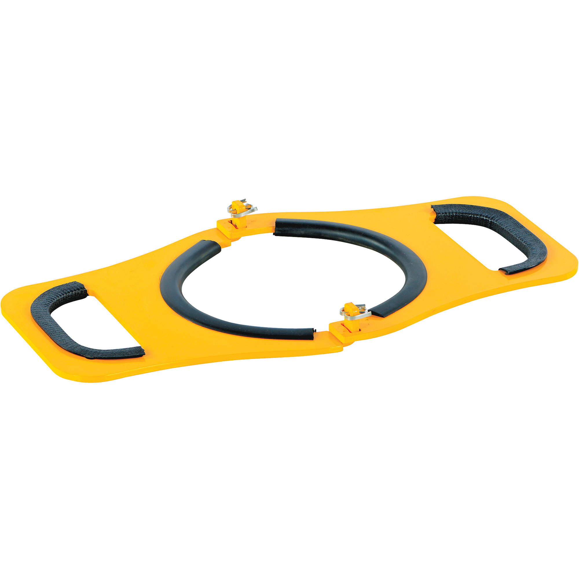 Vestil Manual Cylinder Lifter - 7in., Rubber-Coated Steel, Powder-Coat Finish, Model# CYL-M-7