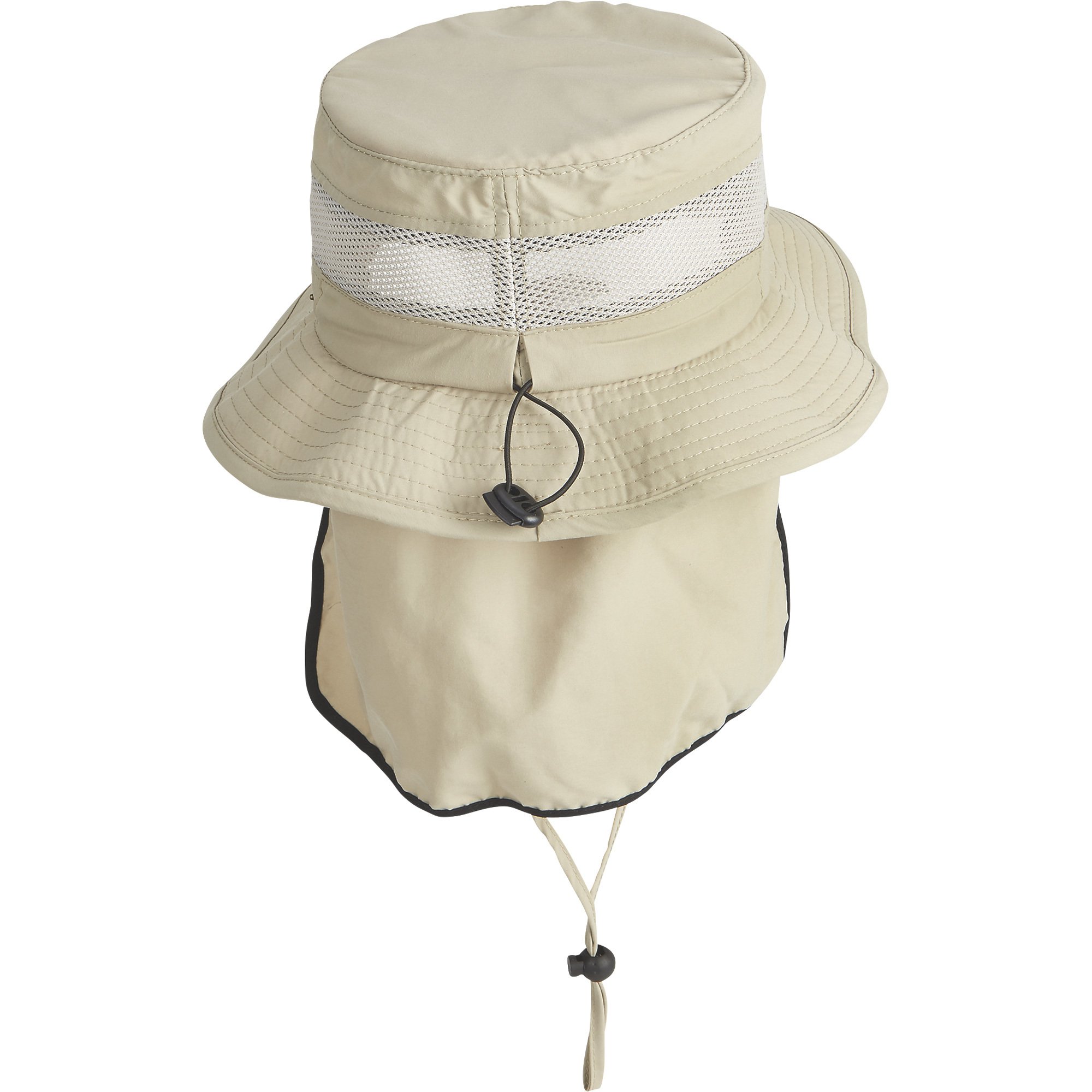 Stetson Men's Boonie Hat with Neck Flap — Khaki