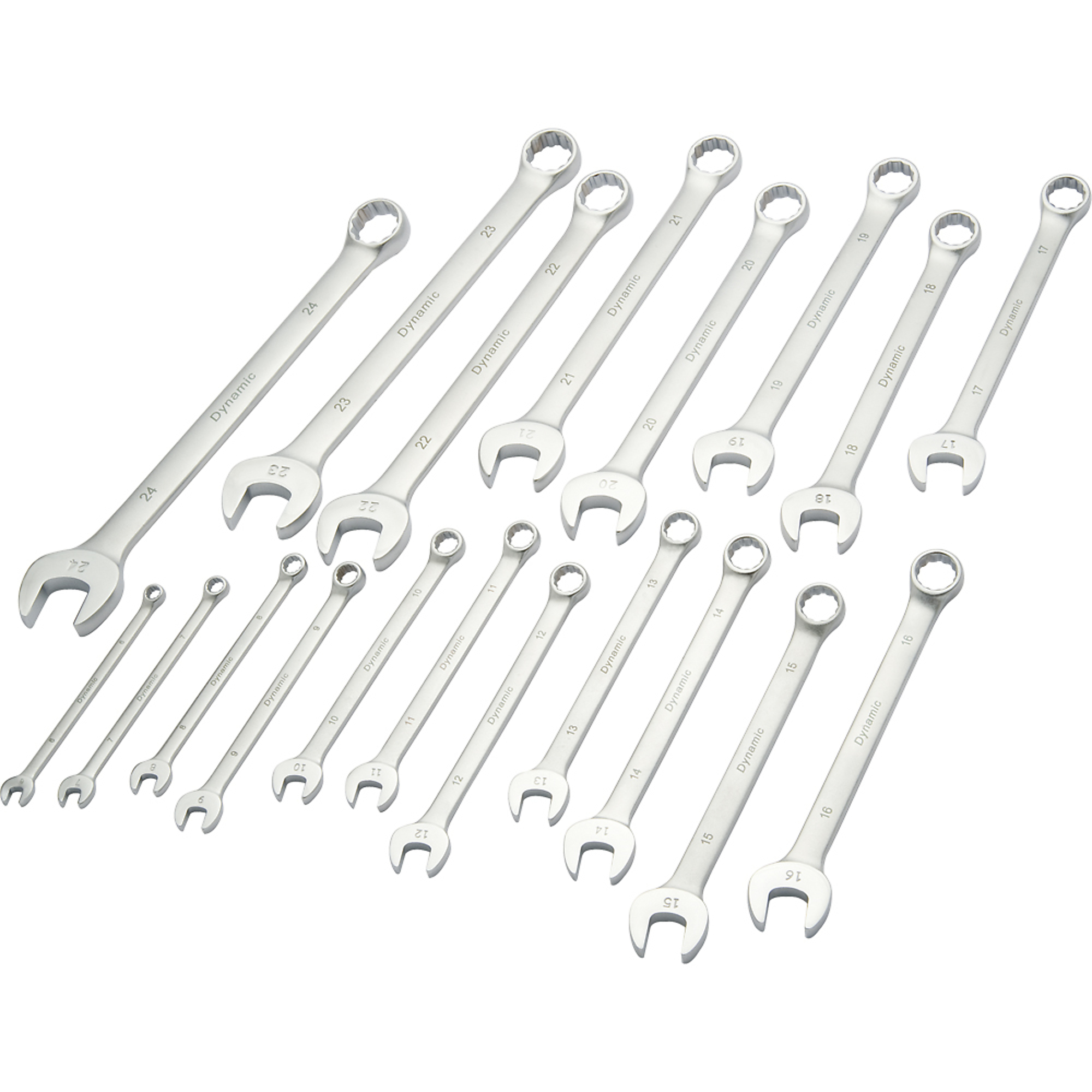 Dynamic Tools, 19 Piece Metric Combination Wrench Set Satin, Model# D074223