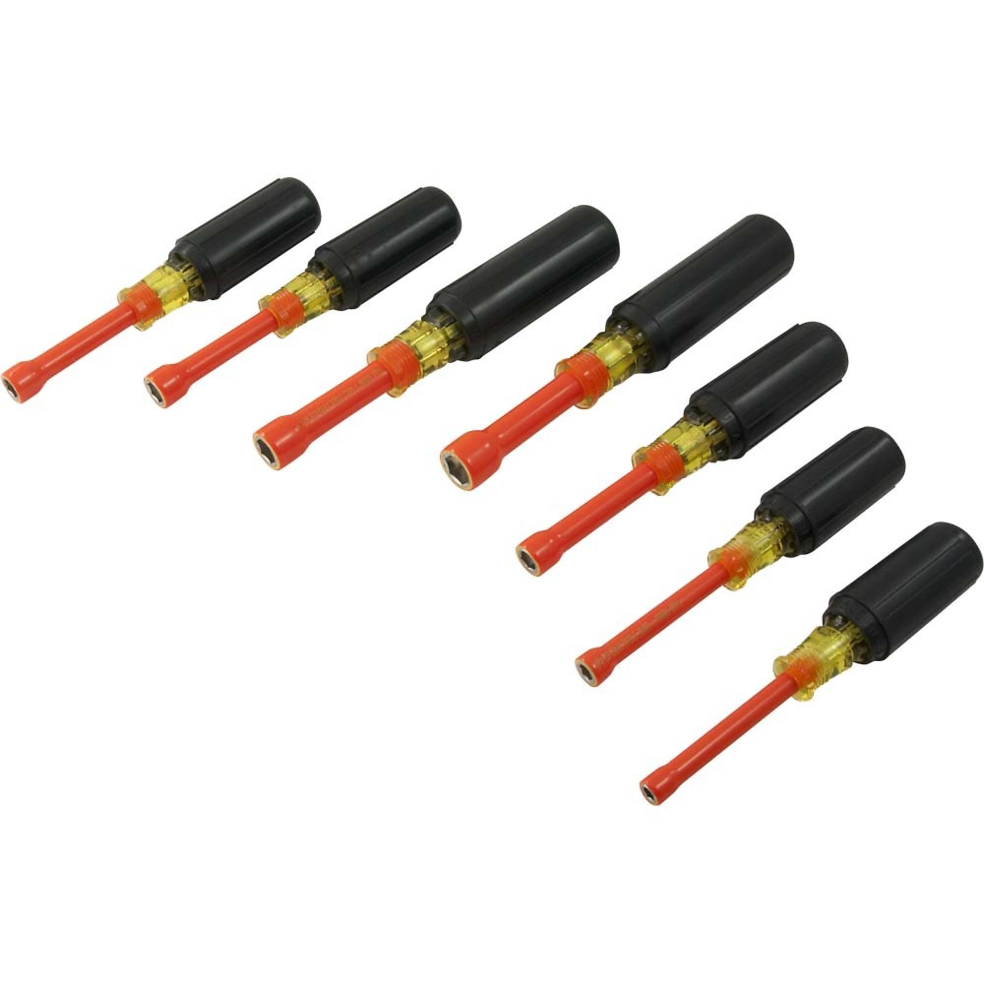 Gray Tools, 7 Piece SAE Nut Driver Set, 1000V Insulated, Model# CHS7A-I