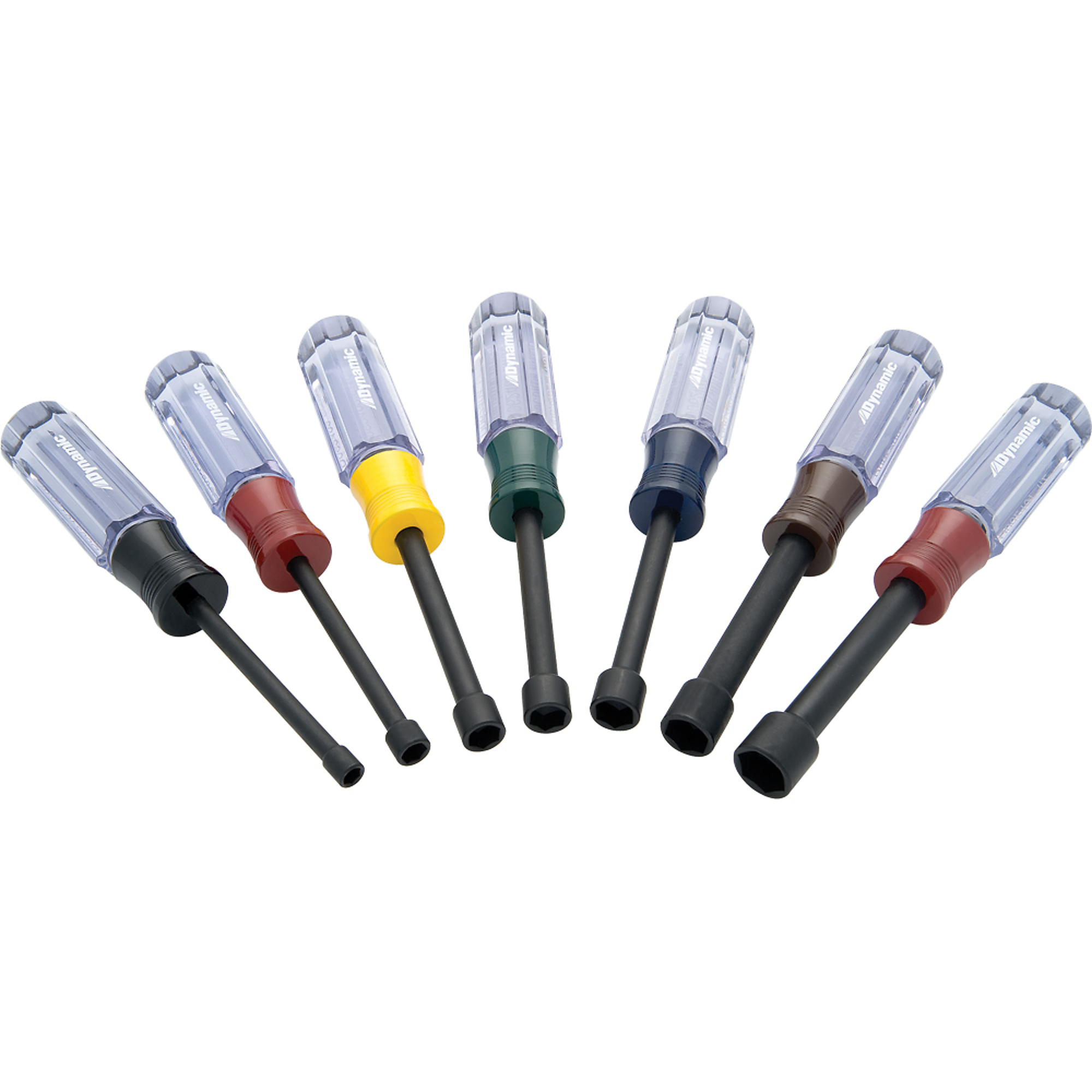 Dynamic Tools, 7 Piece Metric Nut Driver Set, Acetate Handles, Model# D062504