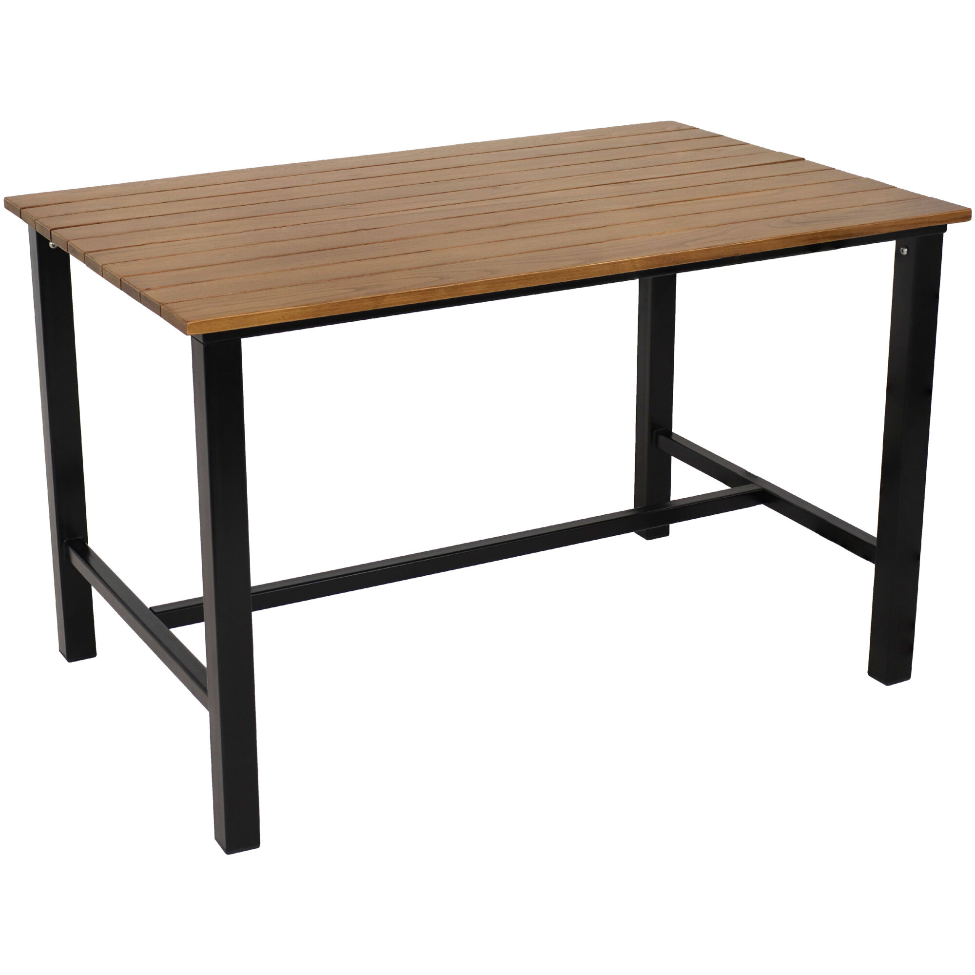 Sunnydaze Decor, European Chestnut Patio Dining Table, Primary Color Brown, Height 29.75 in, Model# DMR-935