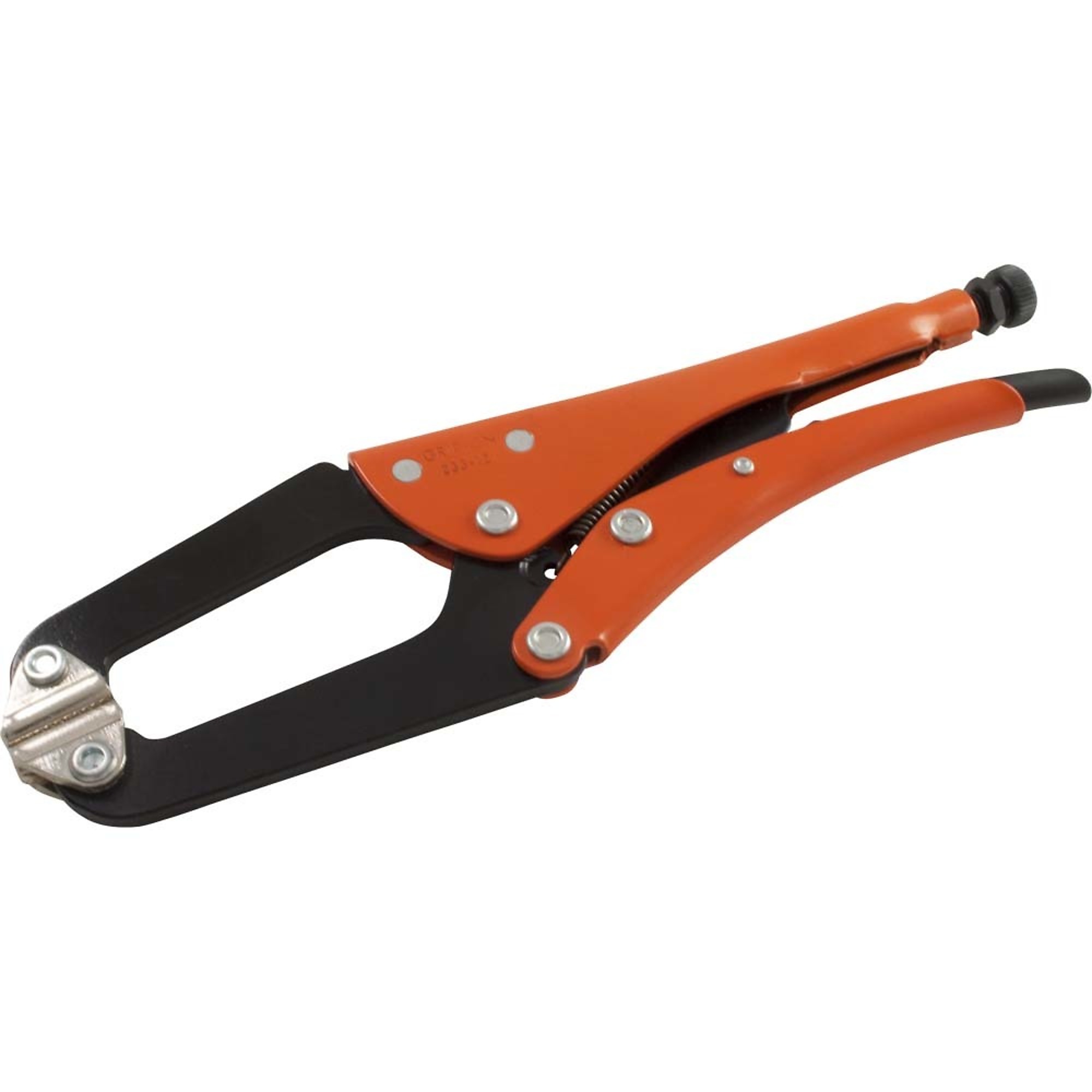 Grip-on, 10in. Locking C-clamp Plier, Pieces (qty.) 1 Material Alloy Steel, Jaw Capacity 1.77 in, Model# 233-10
