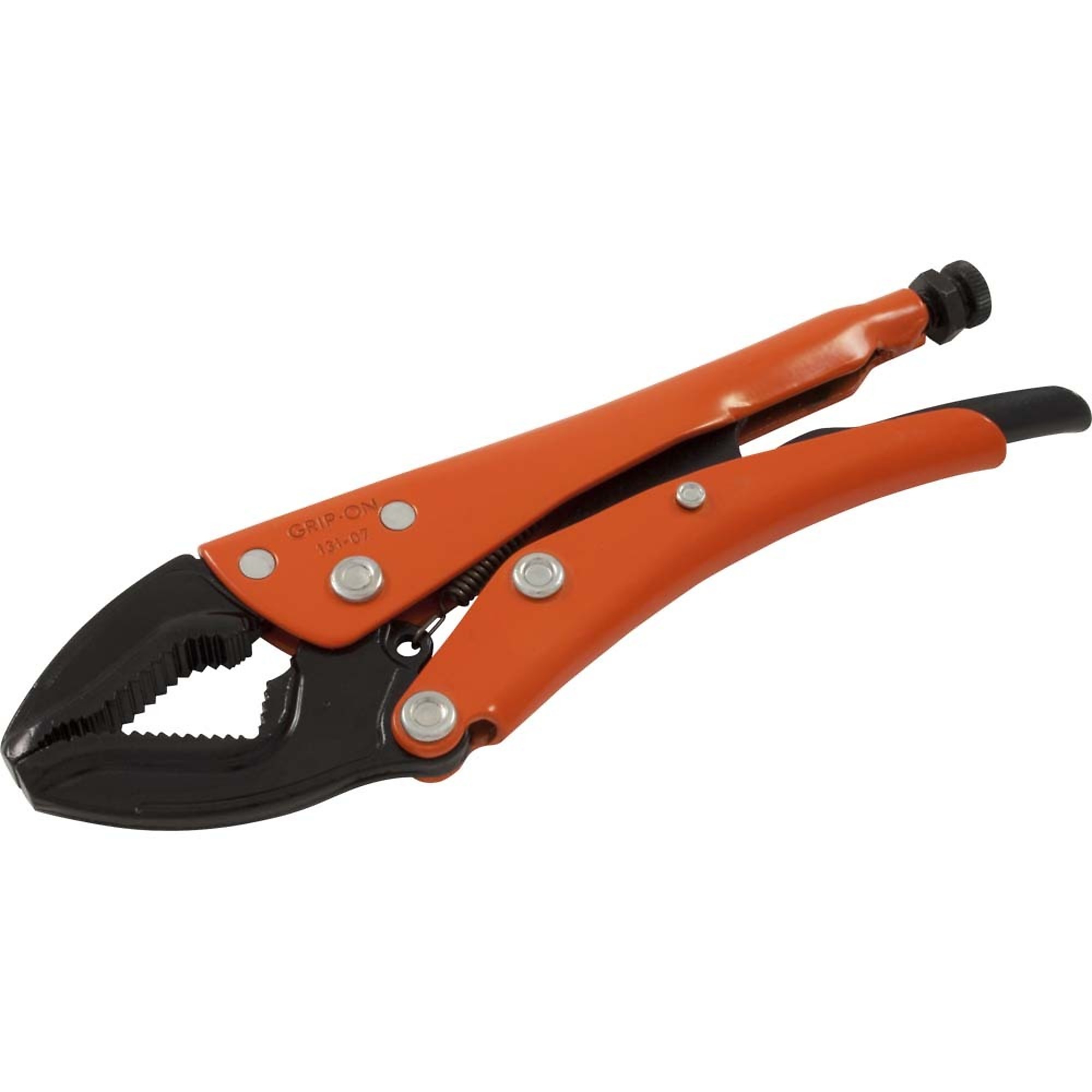 Grip-on, 7in. Locking Pliers Omnium Grip, Pieces (qty.) 1 Material Alloy Steel, Jaw Capacity 2.05 in, Model# 131-07