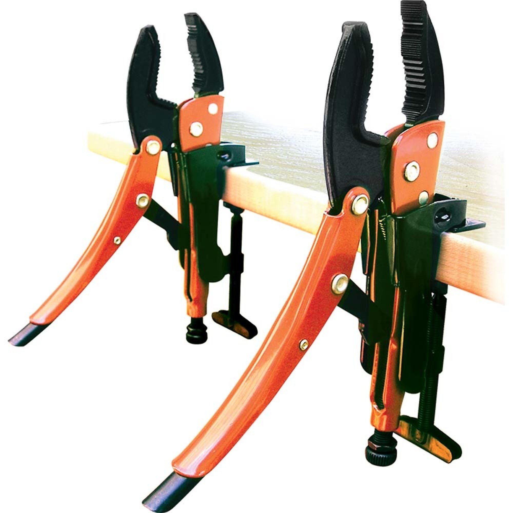 Grip-on, 4 Piece Hands Free, Locking Plier Grip Set, Pieces (qty.) 5 Material Alloy Steel, Model# HK-SET4