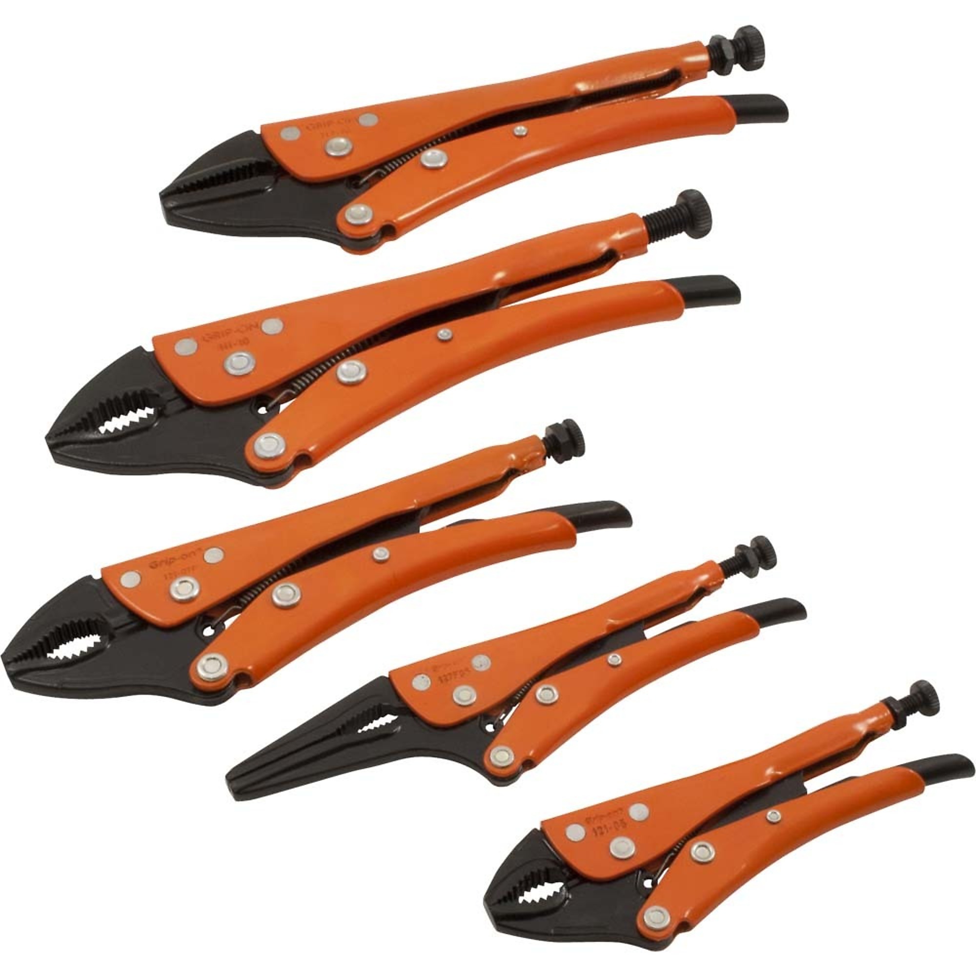 Grip-on, General Service Locking Pliers Set, Pieces (qty.) 1 Material Alloy Steel, Model# BK-SET5-89