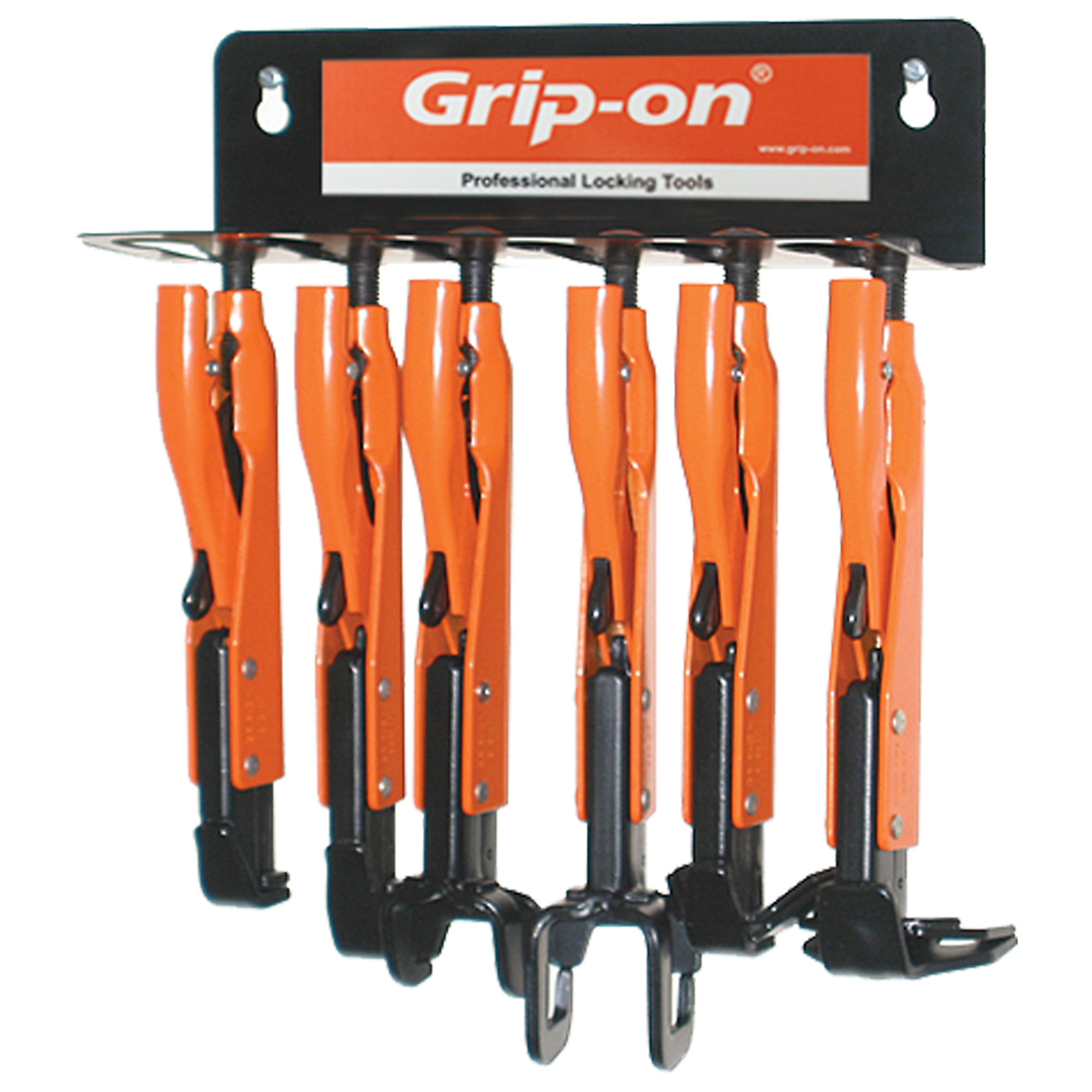 Grip-on, 6 Piece Axial Grip Locking Pliers Set, Pieces (qty.) 1 Material Alloy Steel, Model# AX-SET6