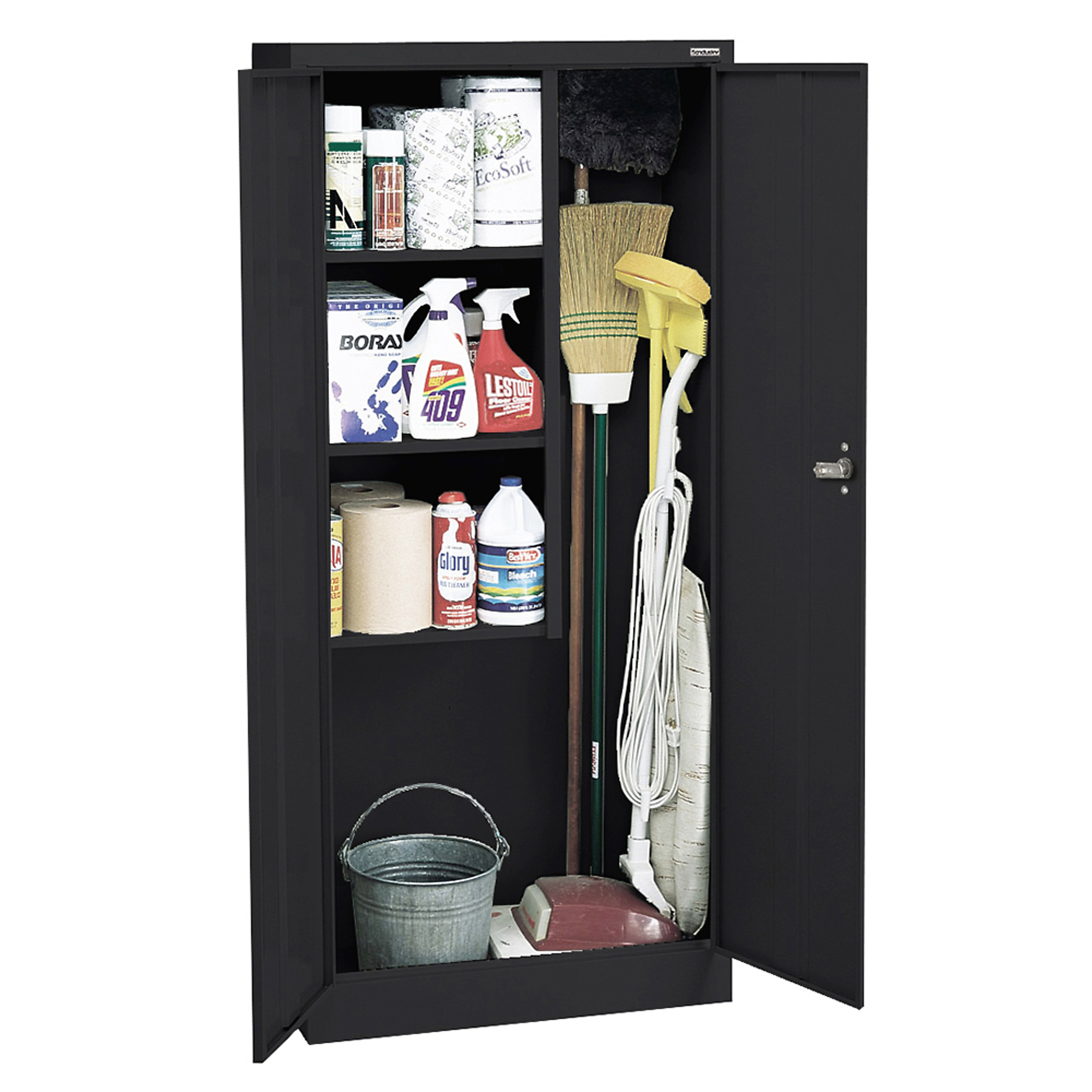 Sandusky Lee Sandusky, Supply 30x18x66 Black, Height 66 in