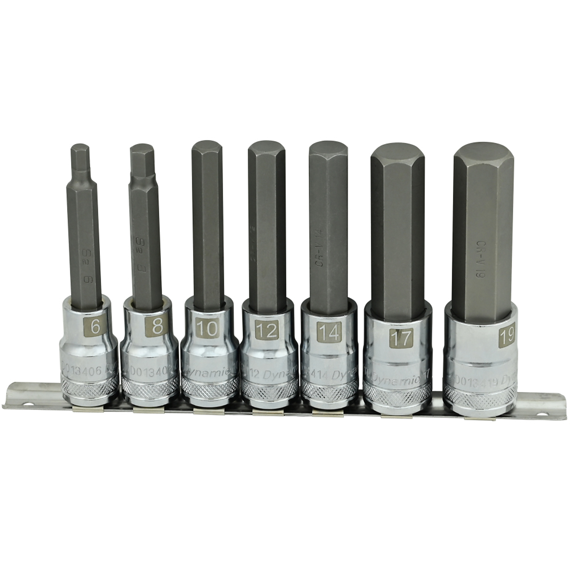 Dynamic Tools, 1/2in. Drive 7 Piece, Metric Long, Hex Socket Set ...