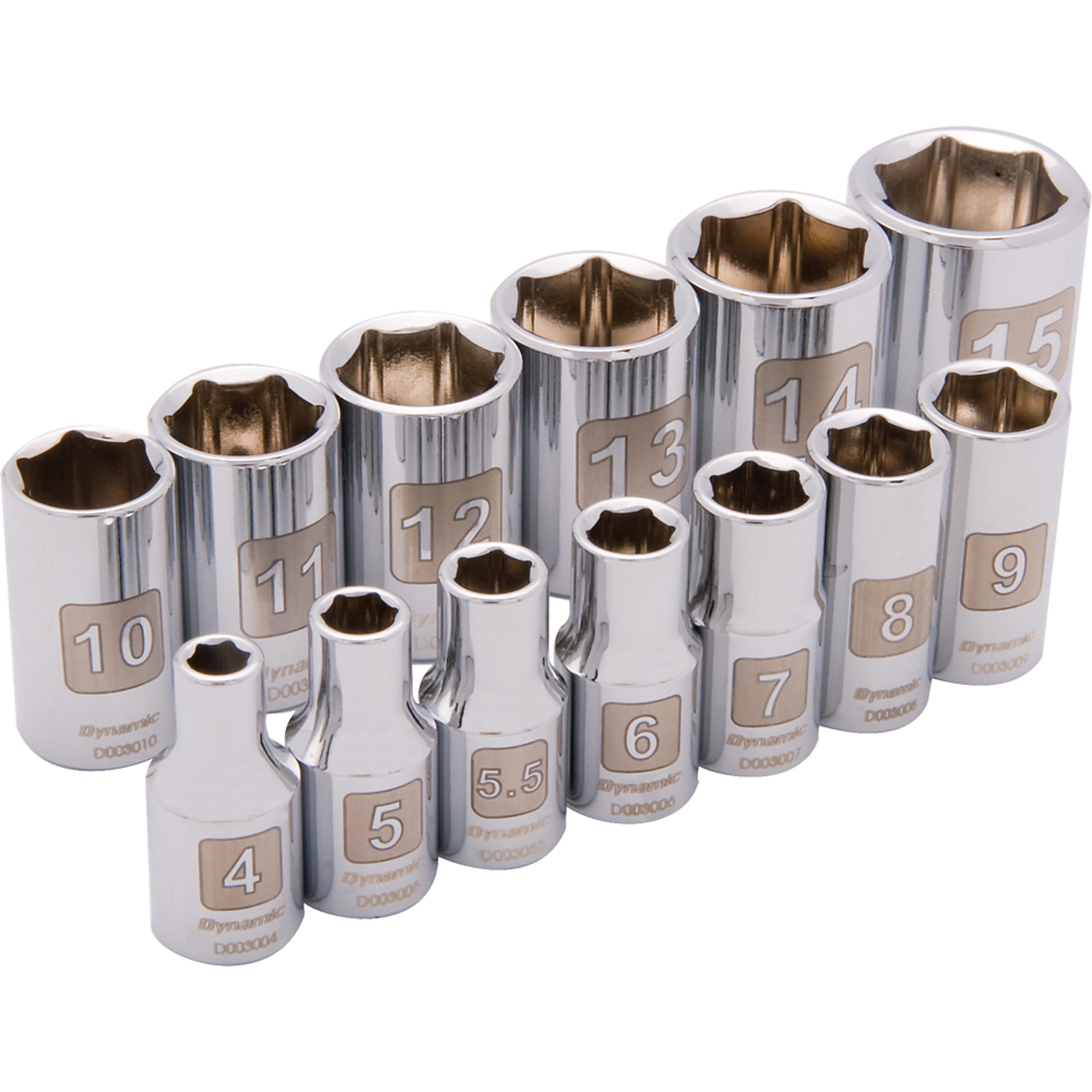 Dynamic Tools, 1/4in. 6 Point Standard/Metric Socket Set, Measurement Standard Metric, Pieces (qty.) 13 Socket Set Type 1/4in. Drive Sets, Model# D004002
