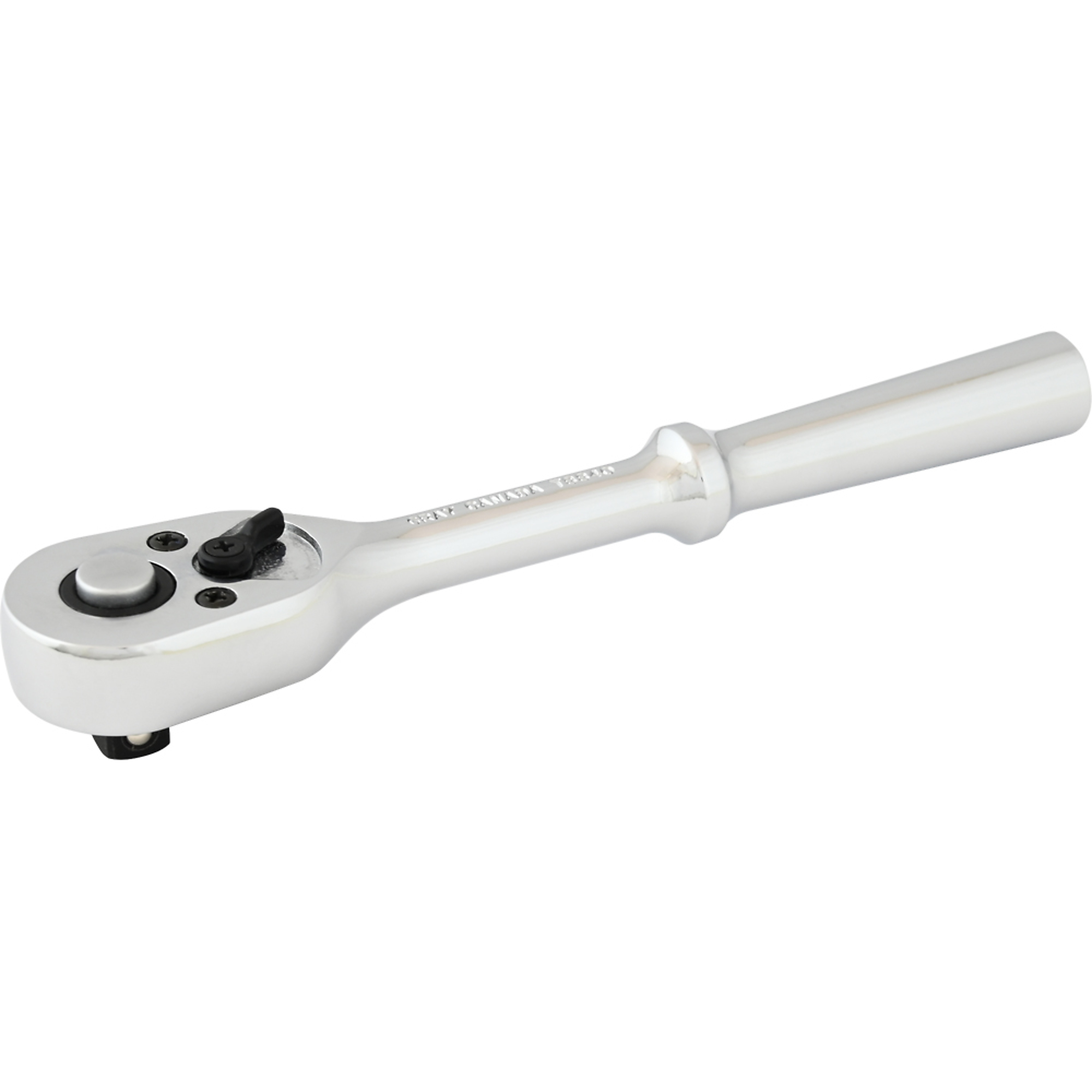 Gray Tools, 3/8in. Drive Mirror Chrome Quick Release Ratchet, Drive Size 3/8 in, Tool Length 7.5 in, Pieces (qty.) 1 Model# T8840