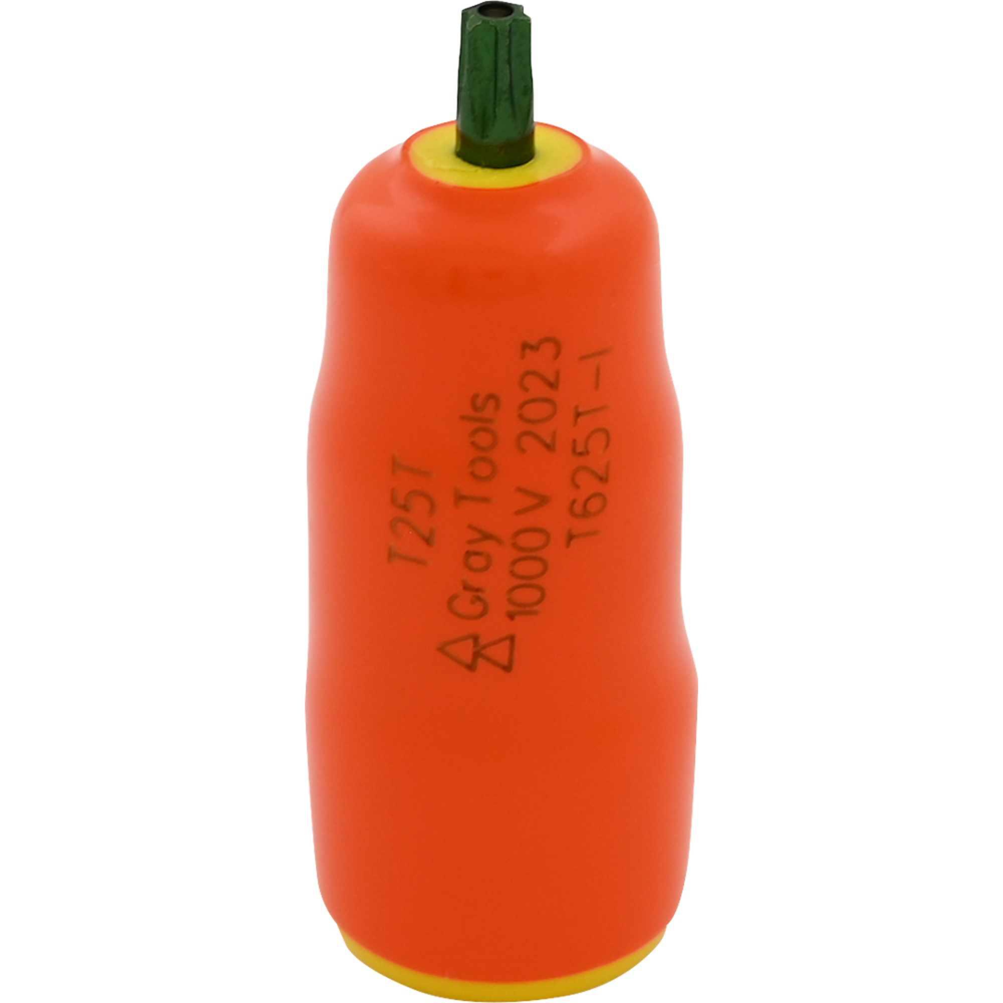 Gray Tools, T25T X 3/8in. Drive Torx-T. 1000V Insulated Socket, Drive Size 3/8 in, Model# T625T-I