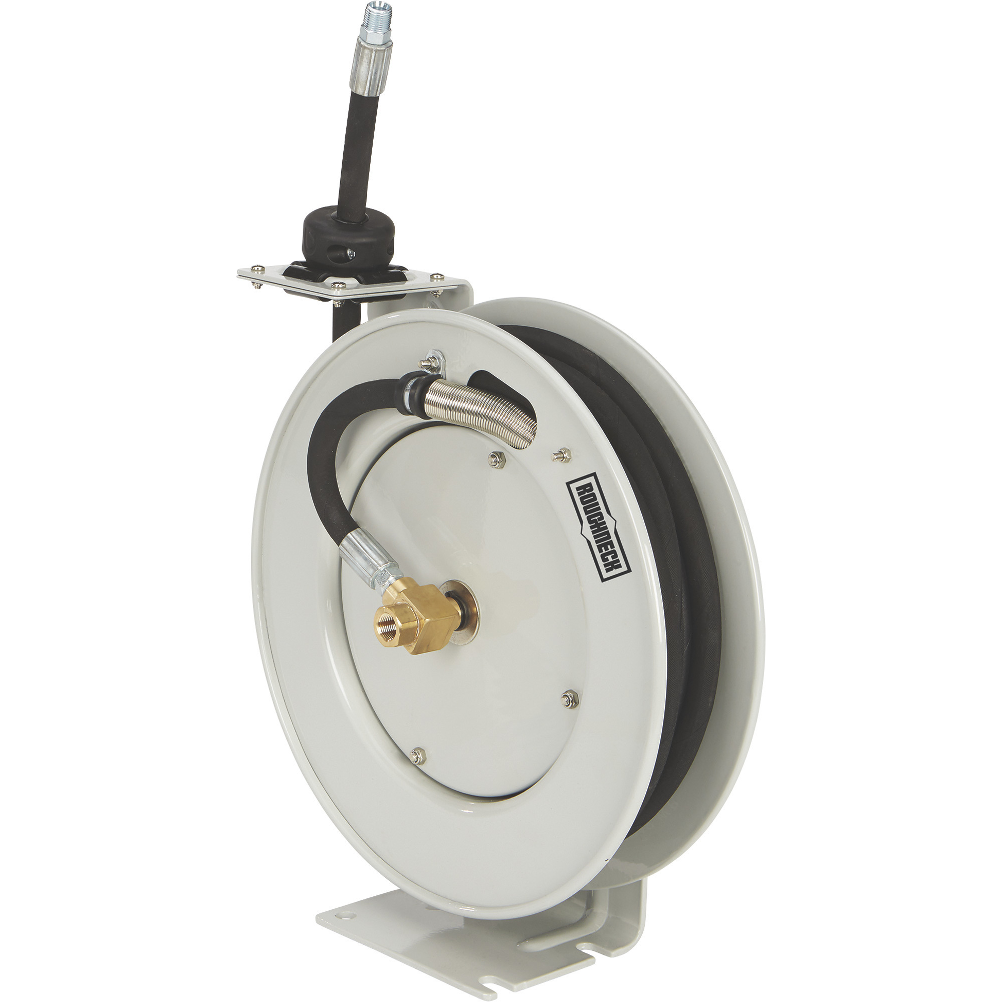 Roughneck Oil Hose Reel, With 3/8in. x 25ft. Hose